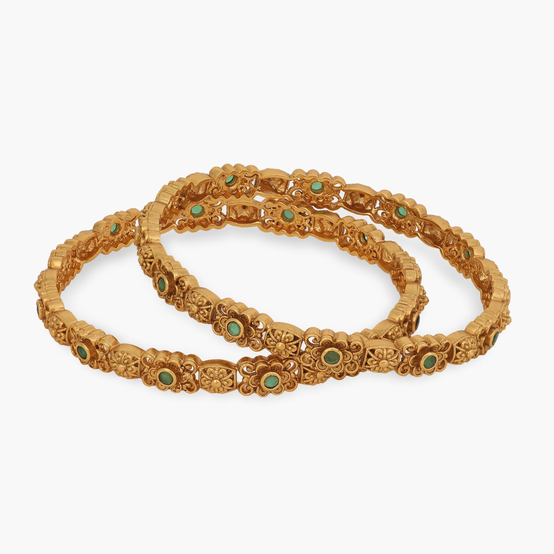 Torsha Antique Floral Bangle