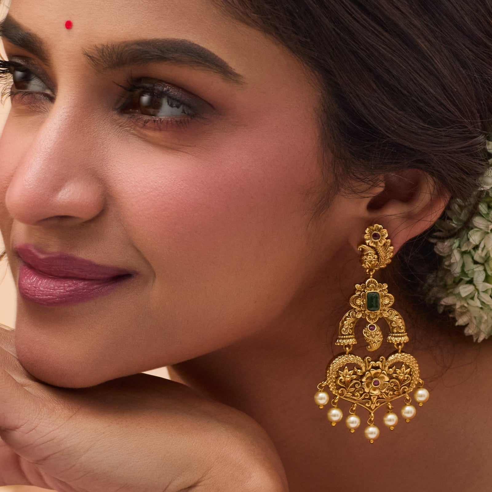 Vyanika Antique Drop Earrings