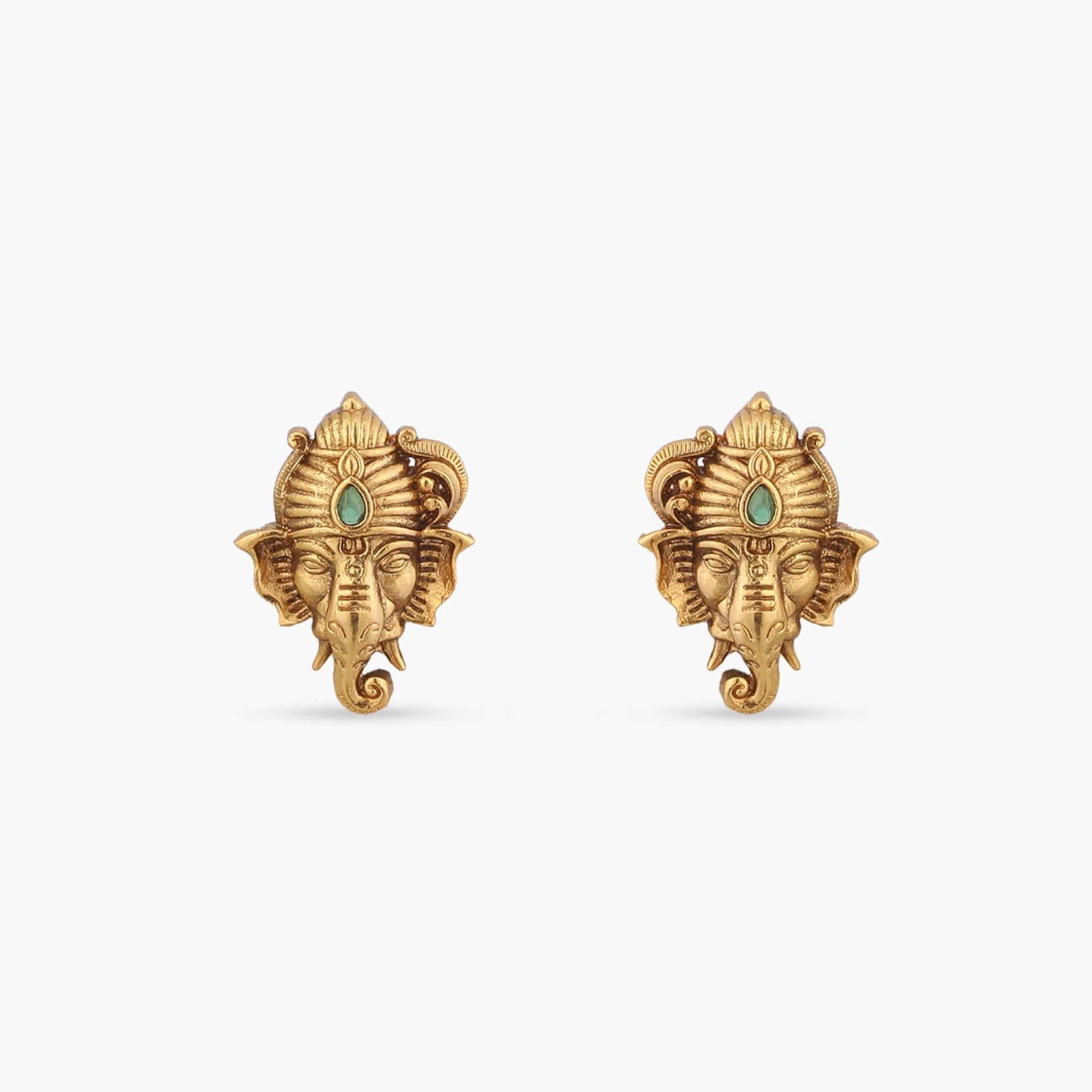 Gajika Antique Stud Earrings