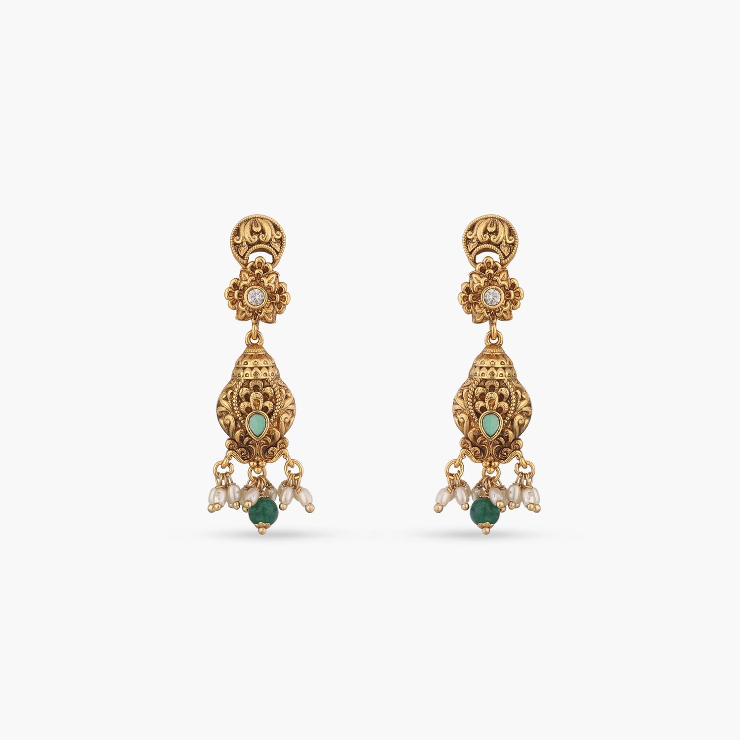 Mihika Antique Drop Earrings