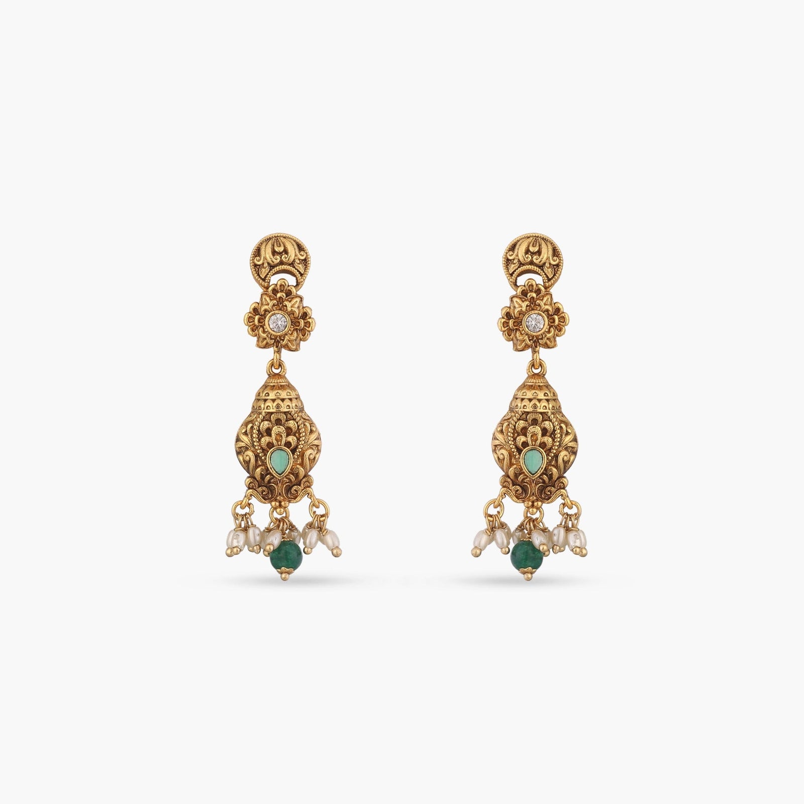 Mihika Antique Drop Earrings