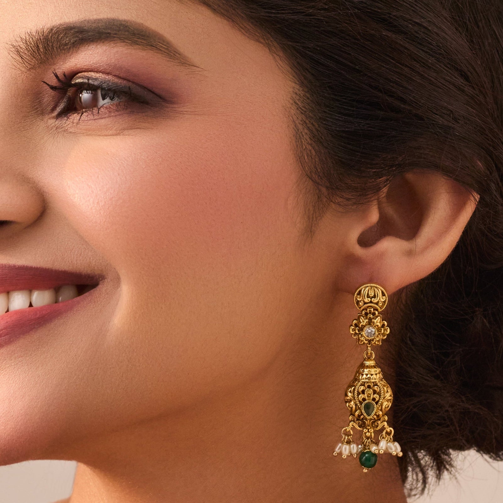 Mihika Antique Drop Earrings