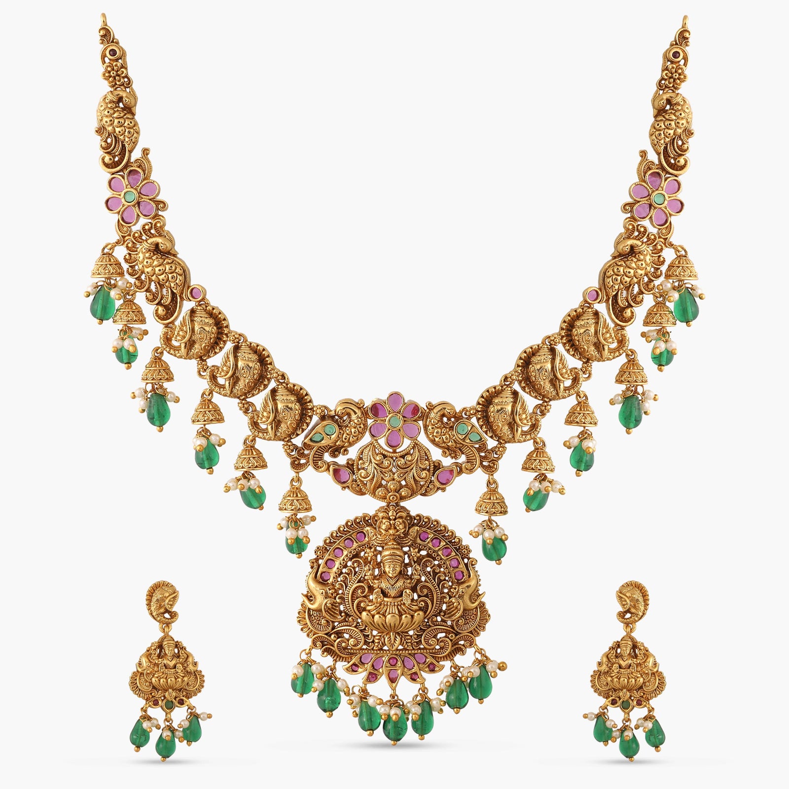 Adhira Antique Necklace set