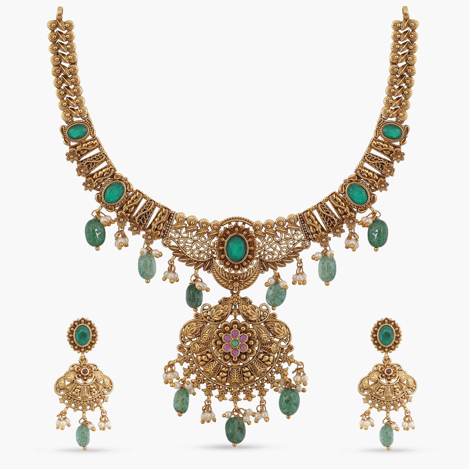 Aaradhya Antique Necklace Set
