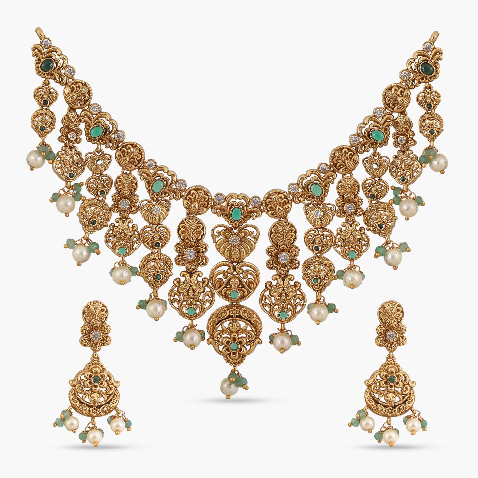 Malathi Antique Necklace Set
