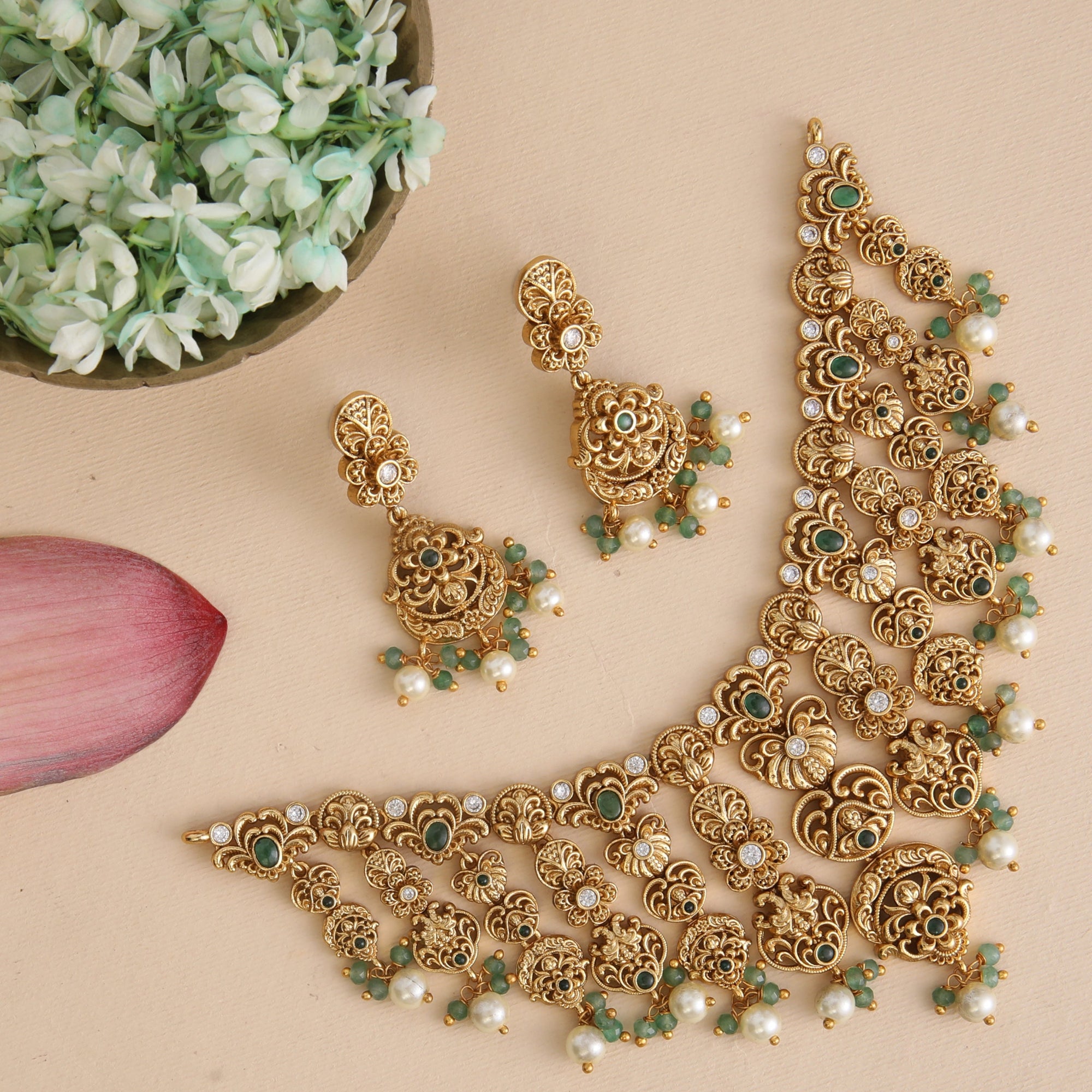 Malathi Antique Necklace Set