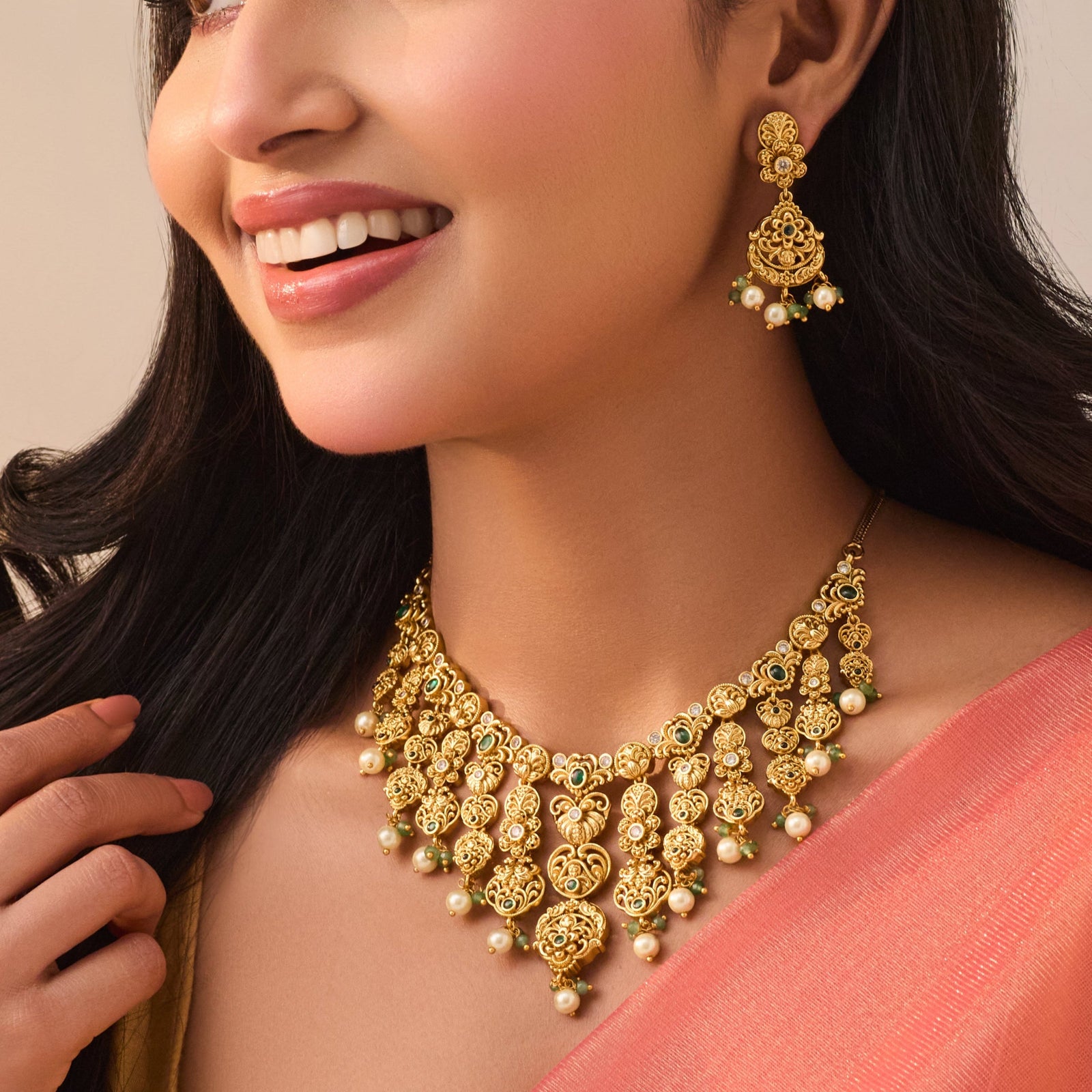 Malathi Antique Necklace Set