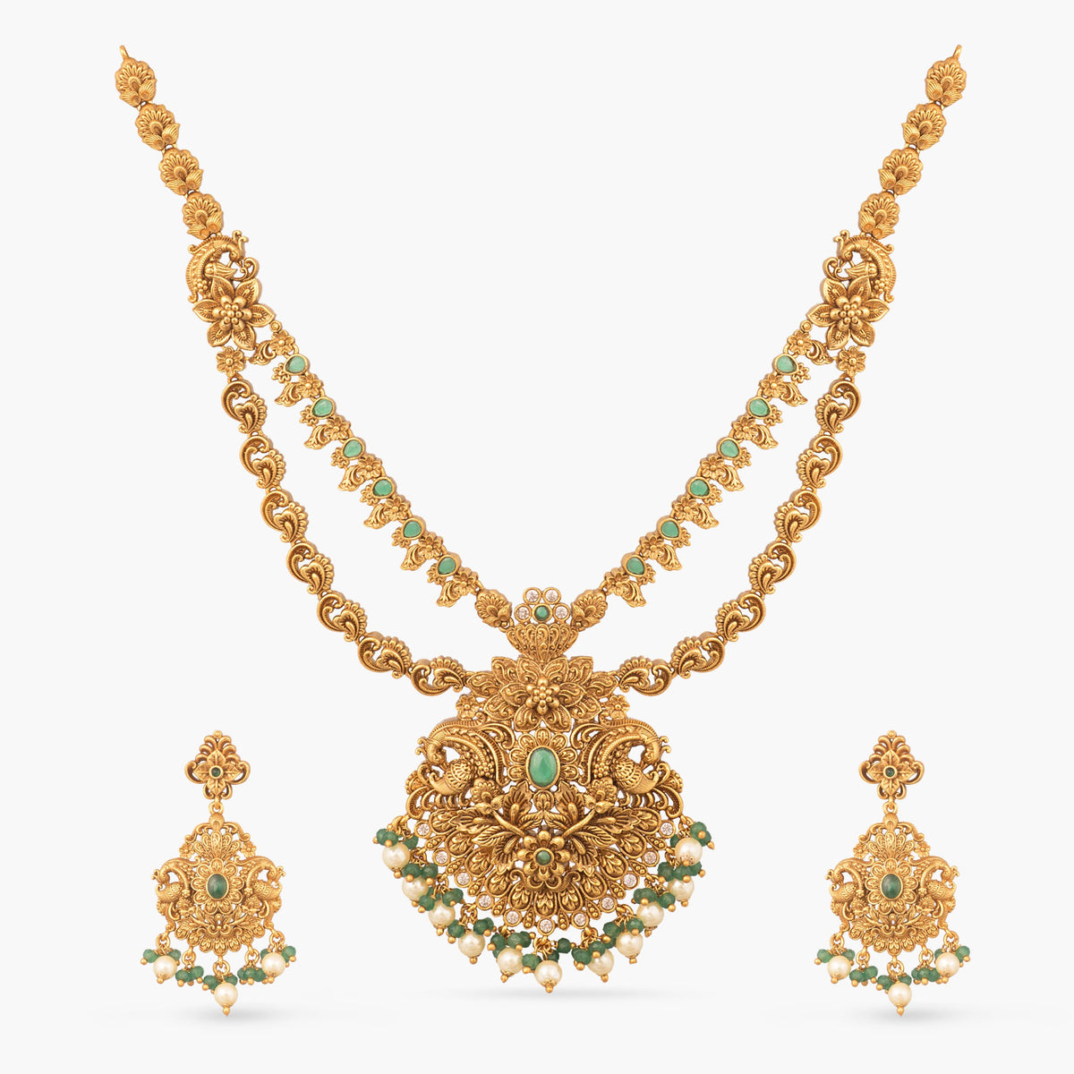 Sharika Antique Layered Necklace Set