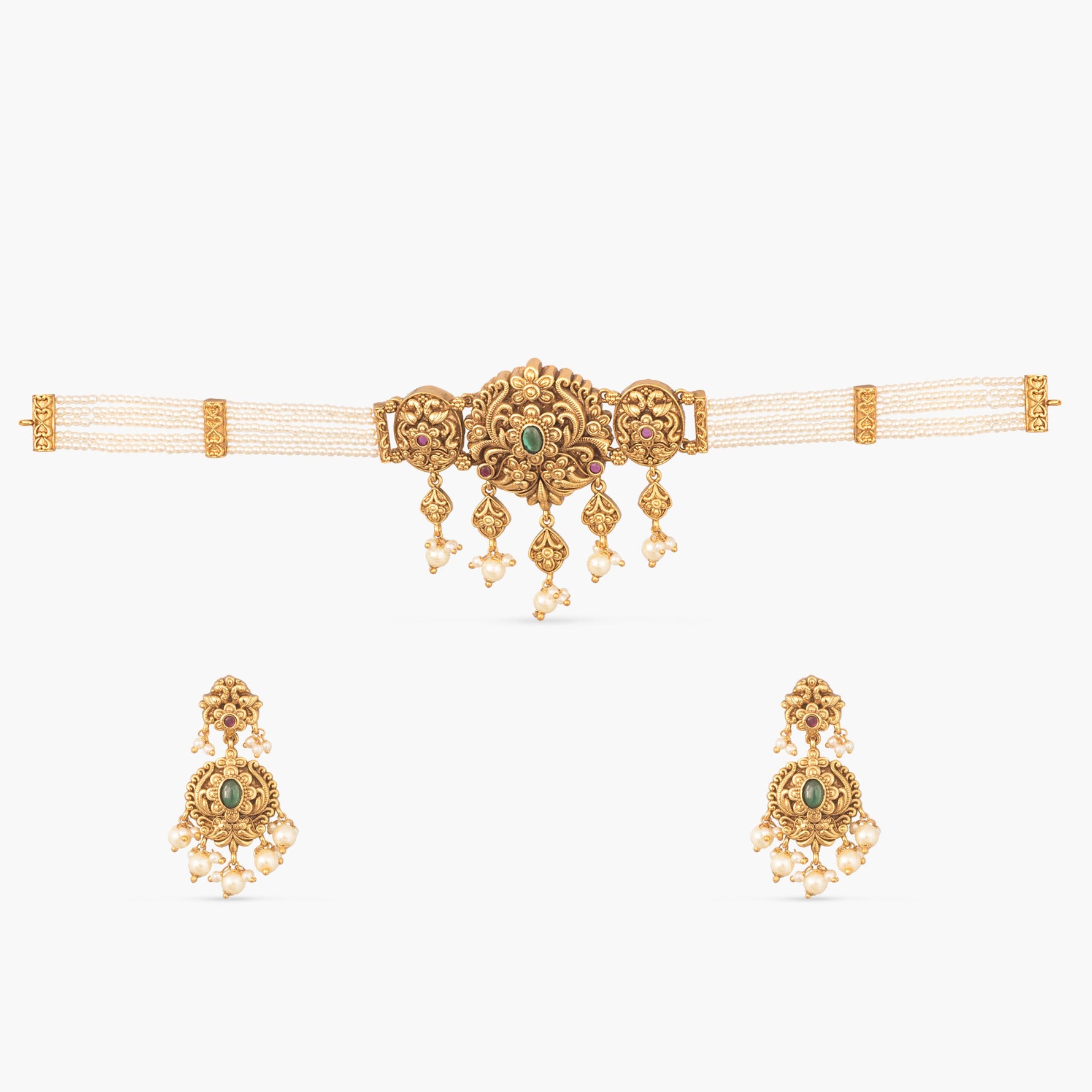 Avyra Antique Pearl Choker Set