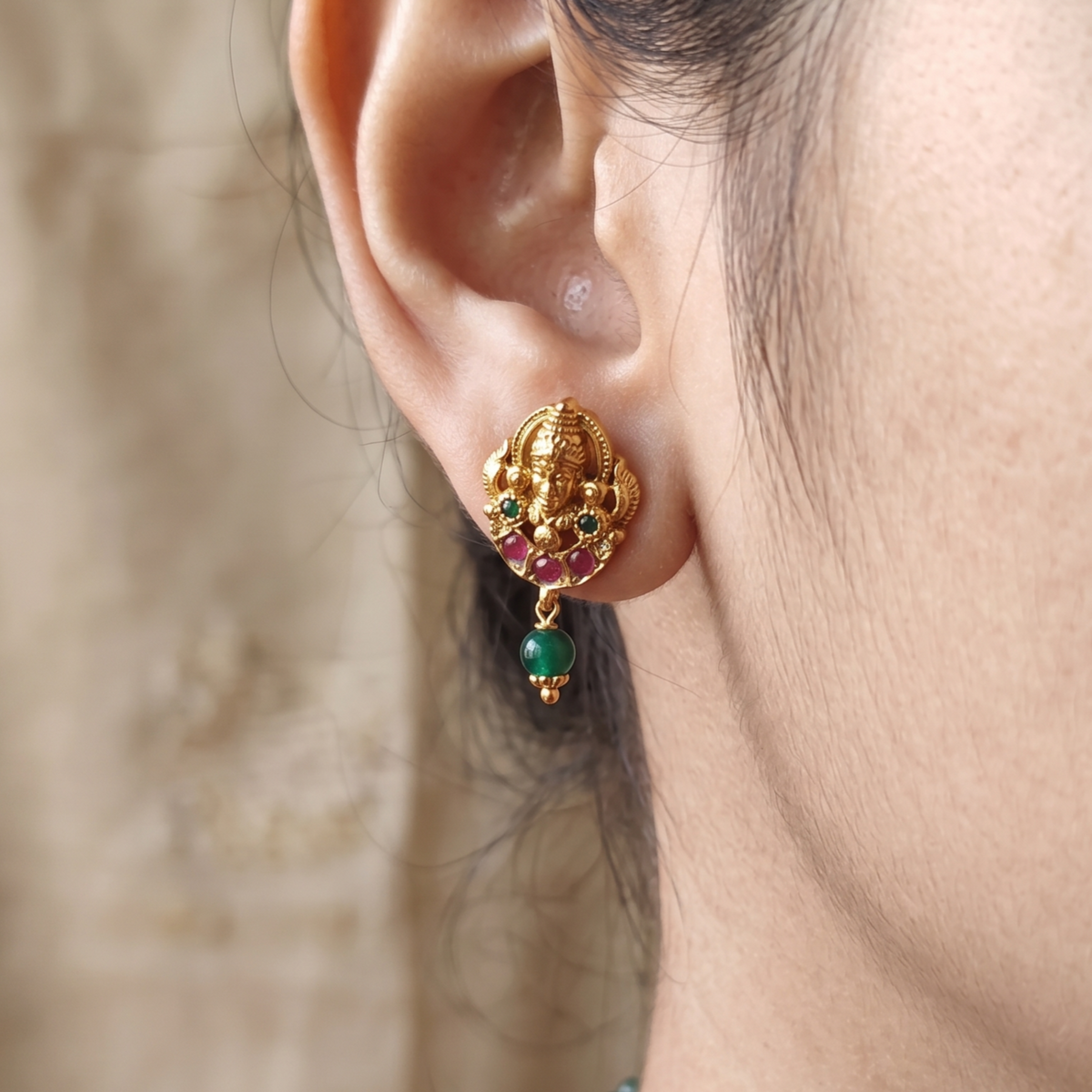 Avira Antique Stud Earrings