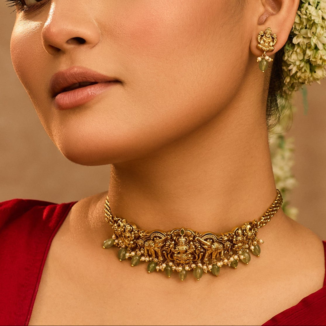Ishvika Antique Choker Set
