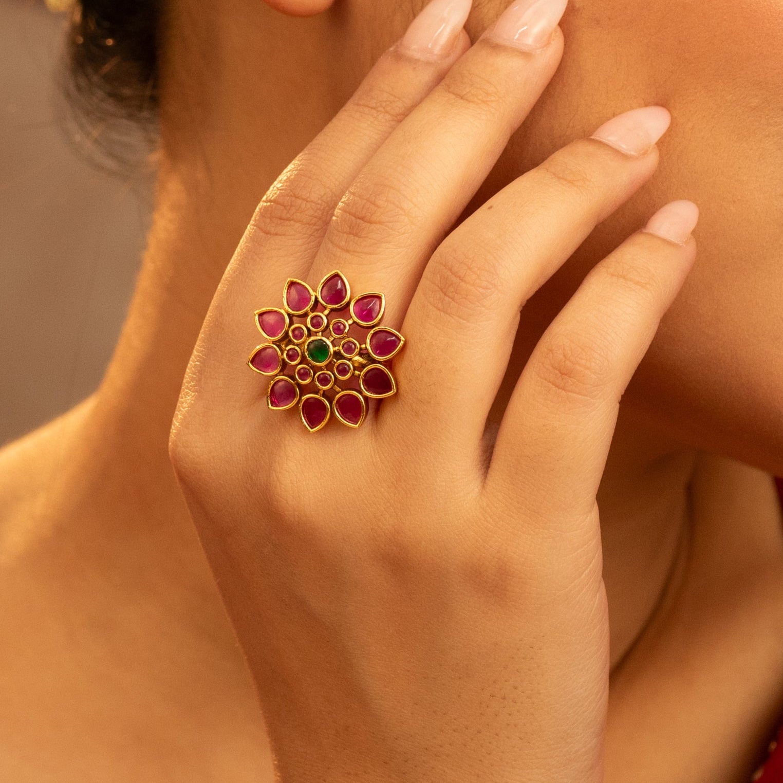 Navami Antique Finger Ring
