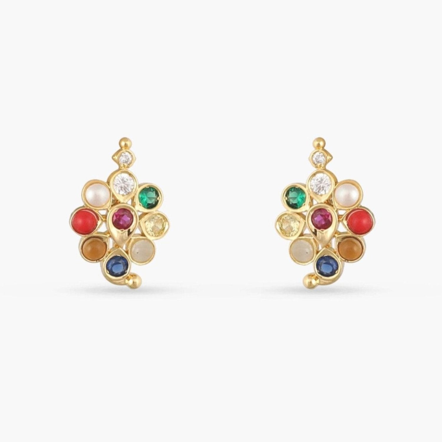 Pushpika Navaratna 925 Silver Stud Earrings