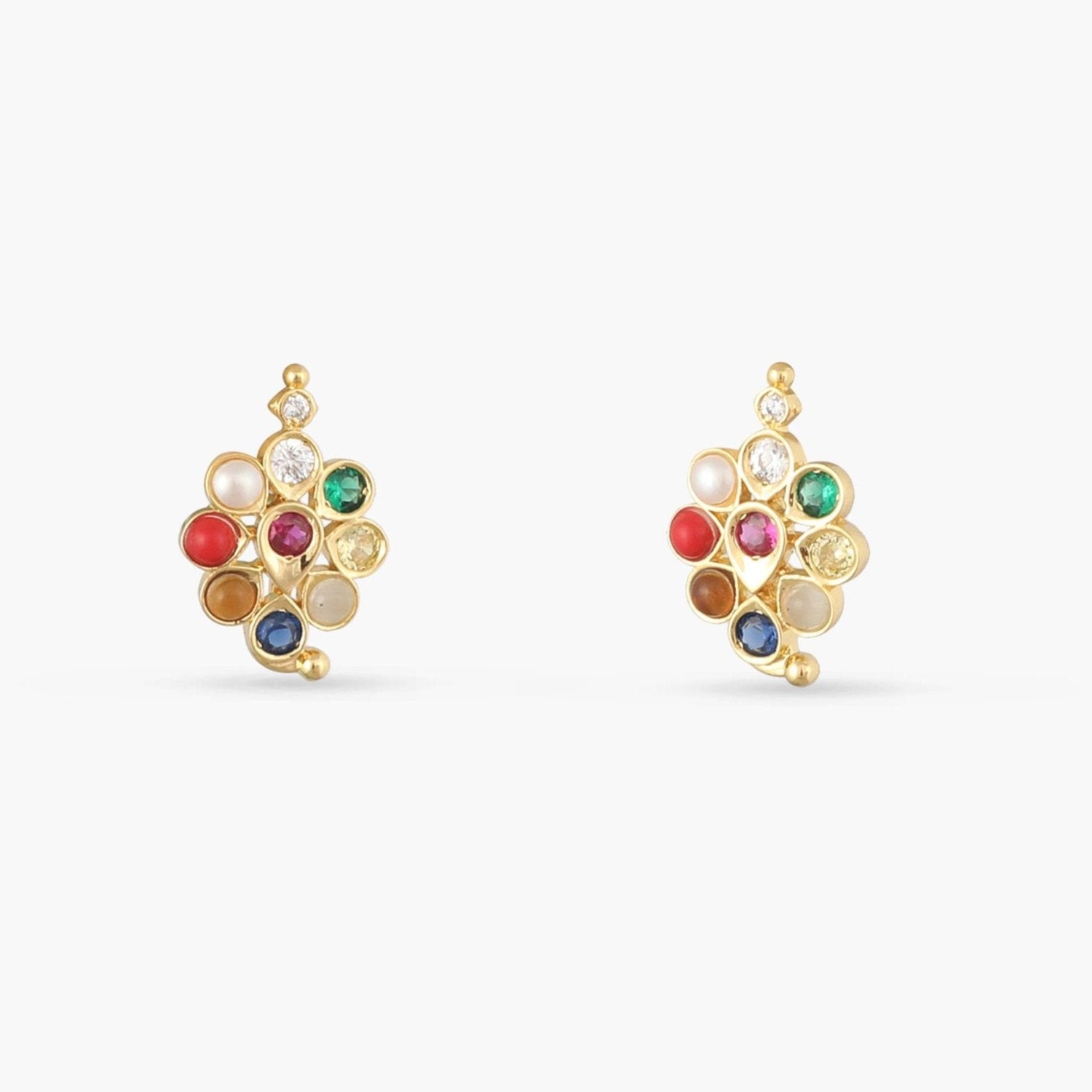 Pushpika Navaratna 925 Silver Stud Earrings