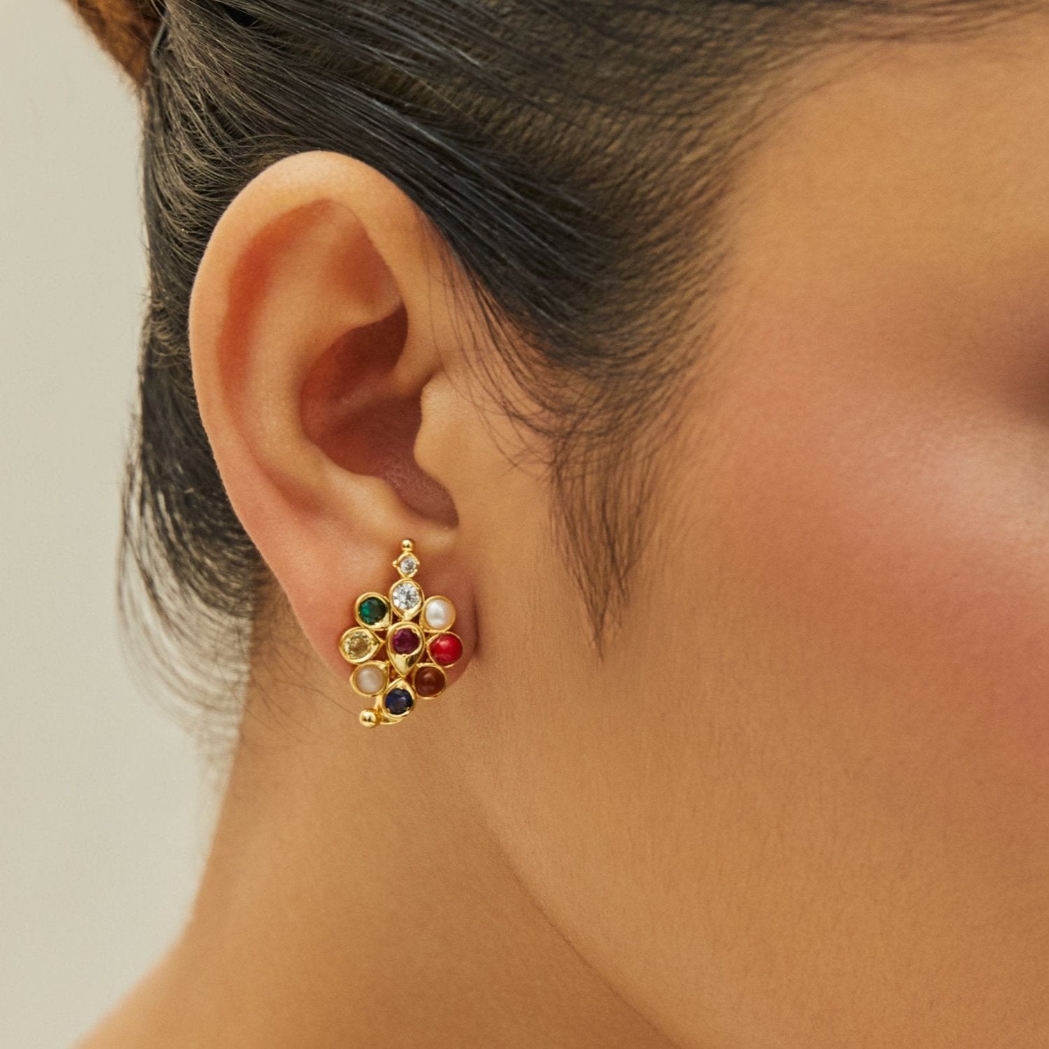 Pushpika Navaratna 925 Silver Stud Earrings