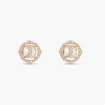 Starburst Moissanite 925 Silver Stud Earrings