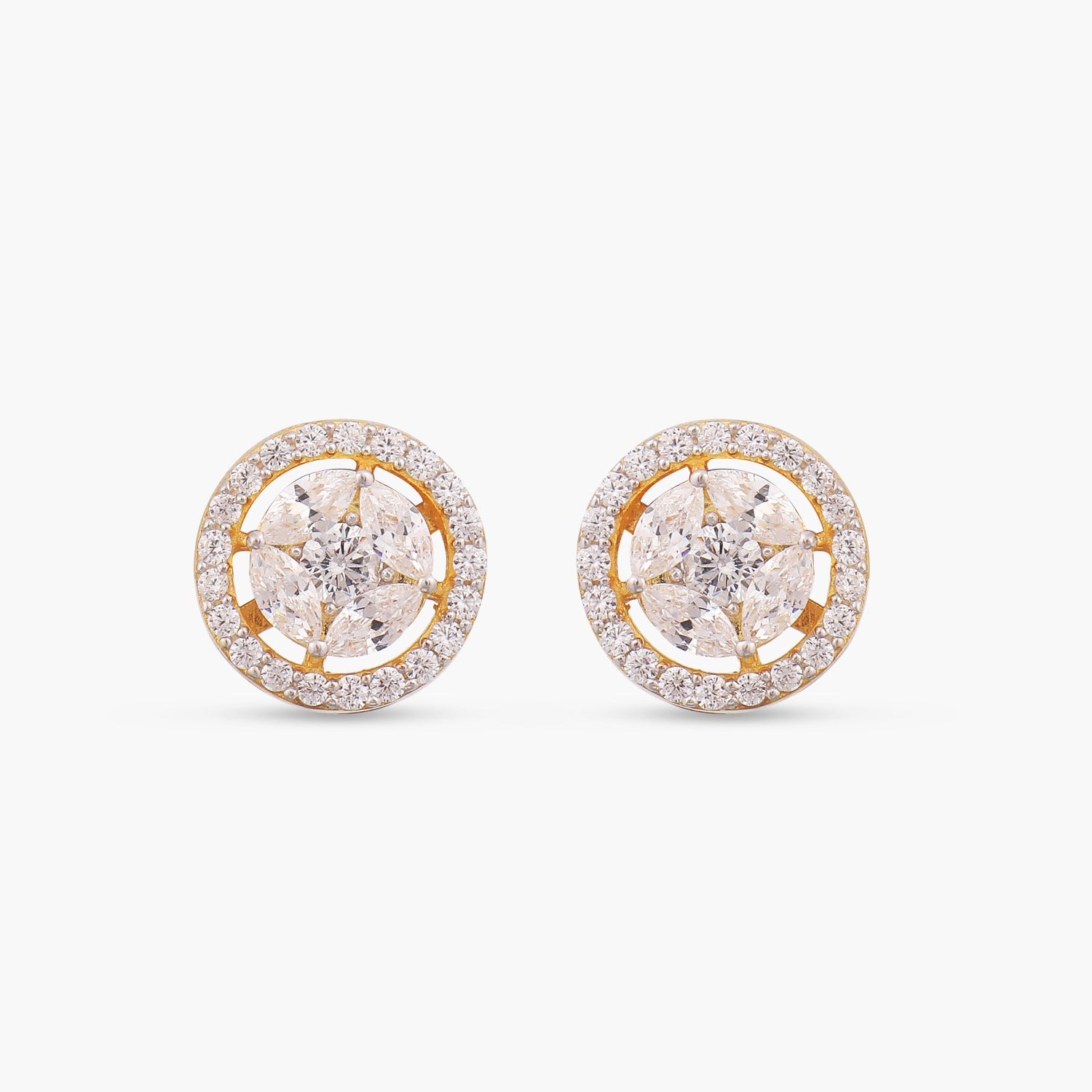 Lena CZ Moonlight 925 Silver Studs