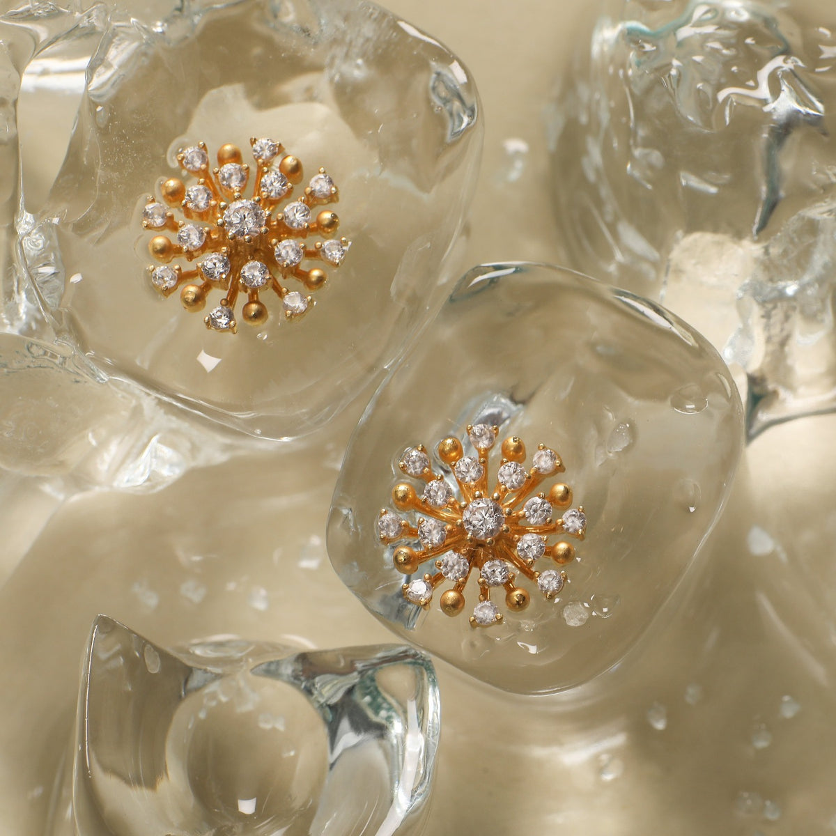 Nakshatra 925 Silver CZ Stud Earrings