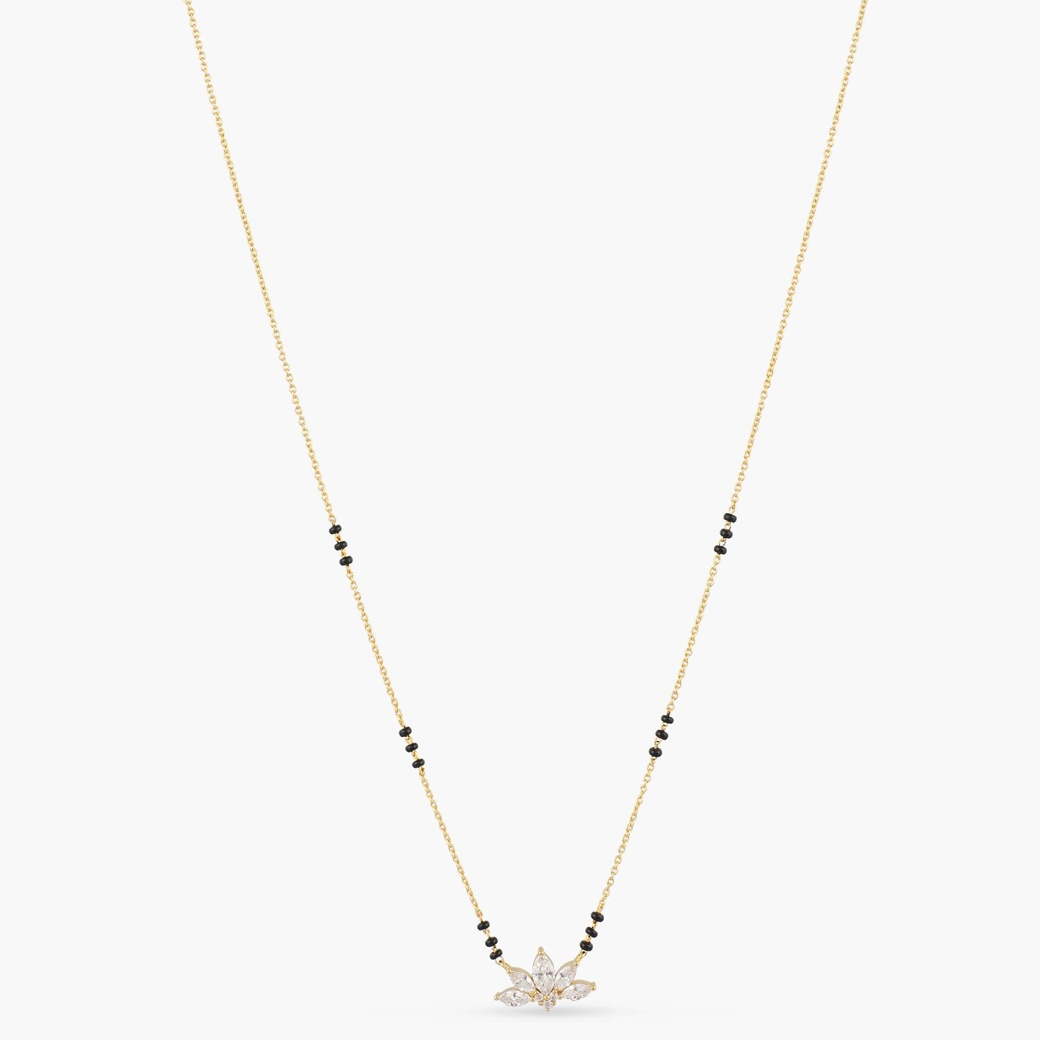 Blossom CZ 925 Silver Mangalsutra