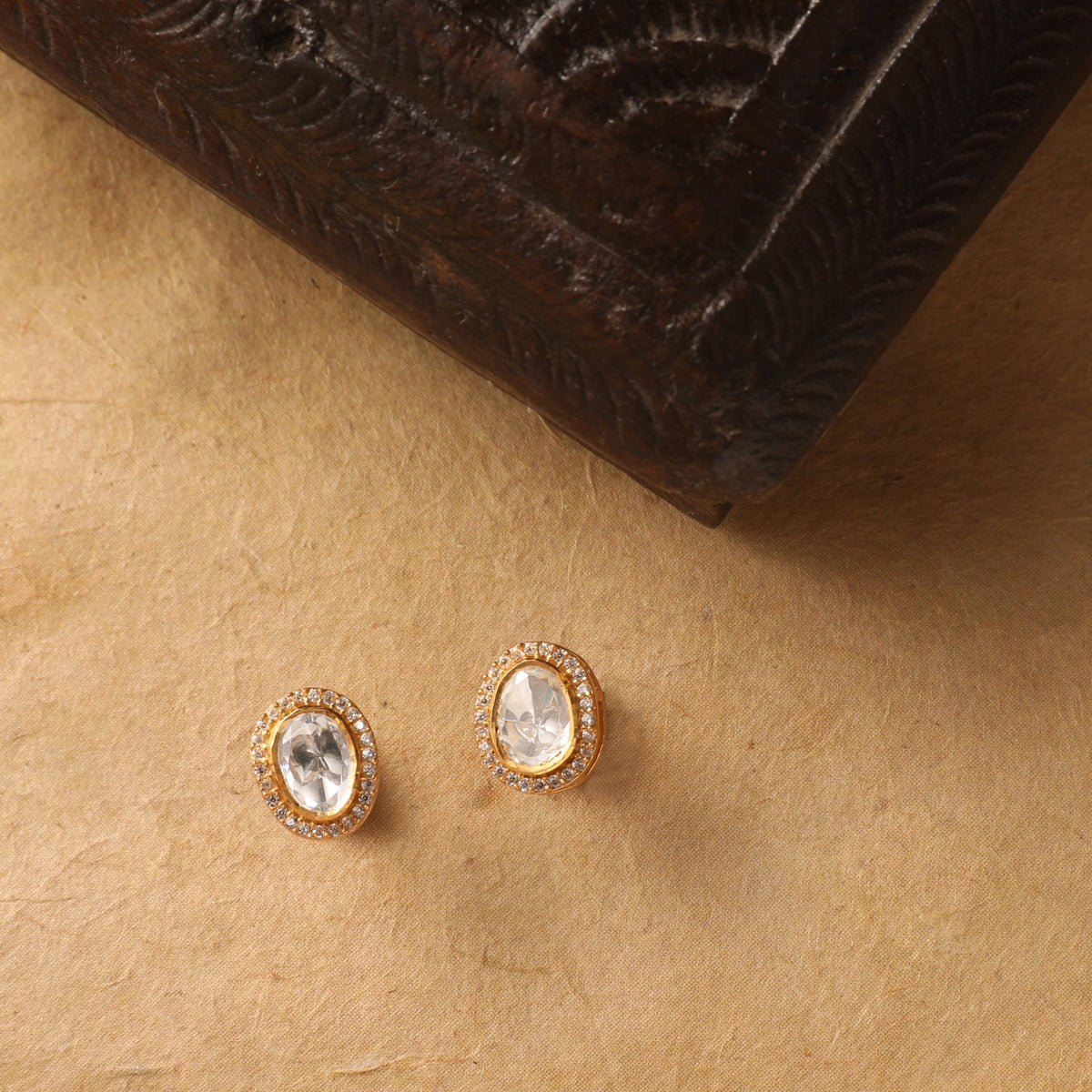Classic CZ Halo Moissanite 925 Silver Stud Earrings