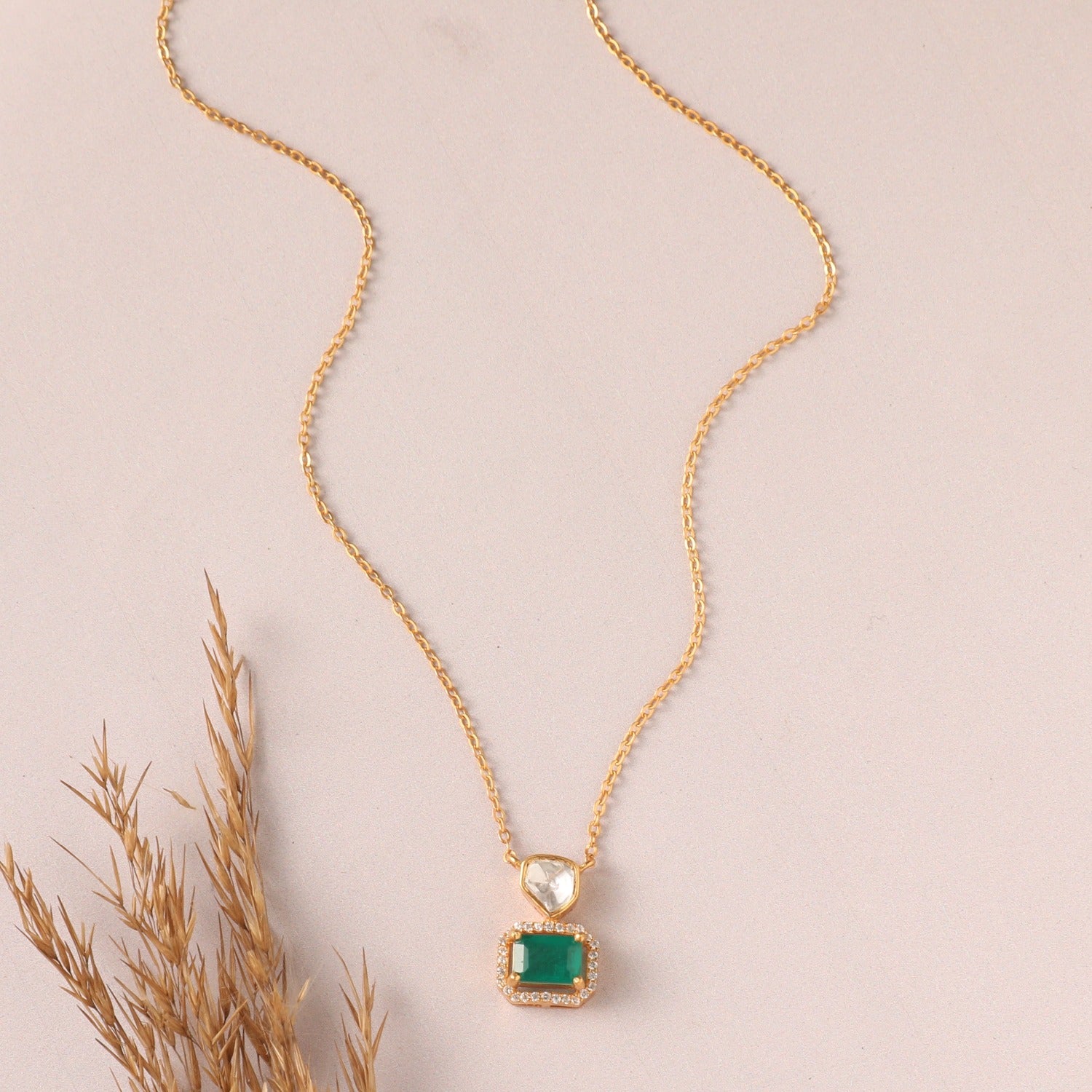 Timeless Gemstone Moissanite 925 Silver Pendant Necklace