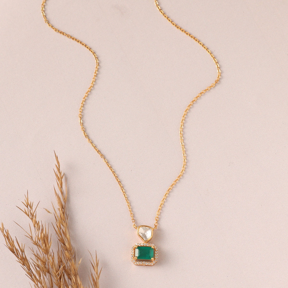 Timeless Gemstone Moissanite 925 Silver Pendant Necklace
