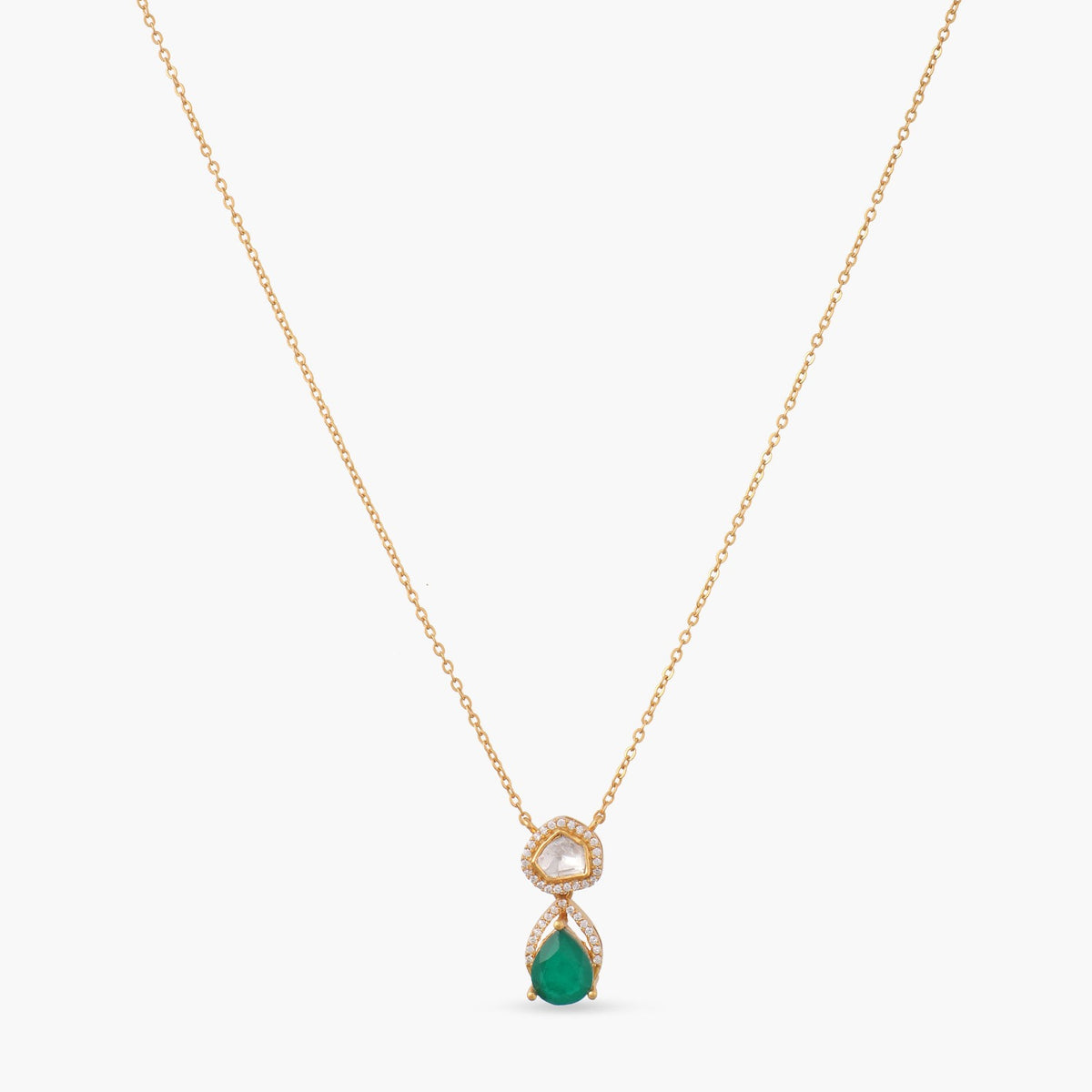 Mystic Elegance Moissanite 925 Silver Pendant Necklace