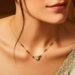Harmony Moissanite 925 Silver Mangalsutra Necklace