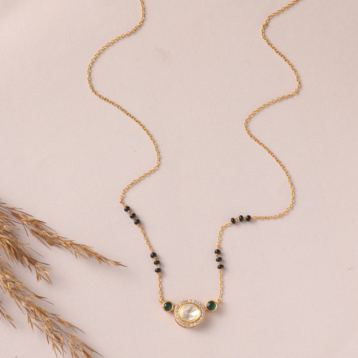 Harmony Moissanite 925 Silver Mangalsutra Necklace