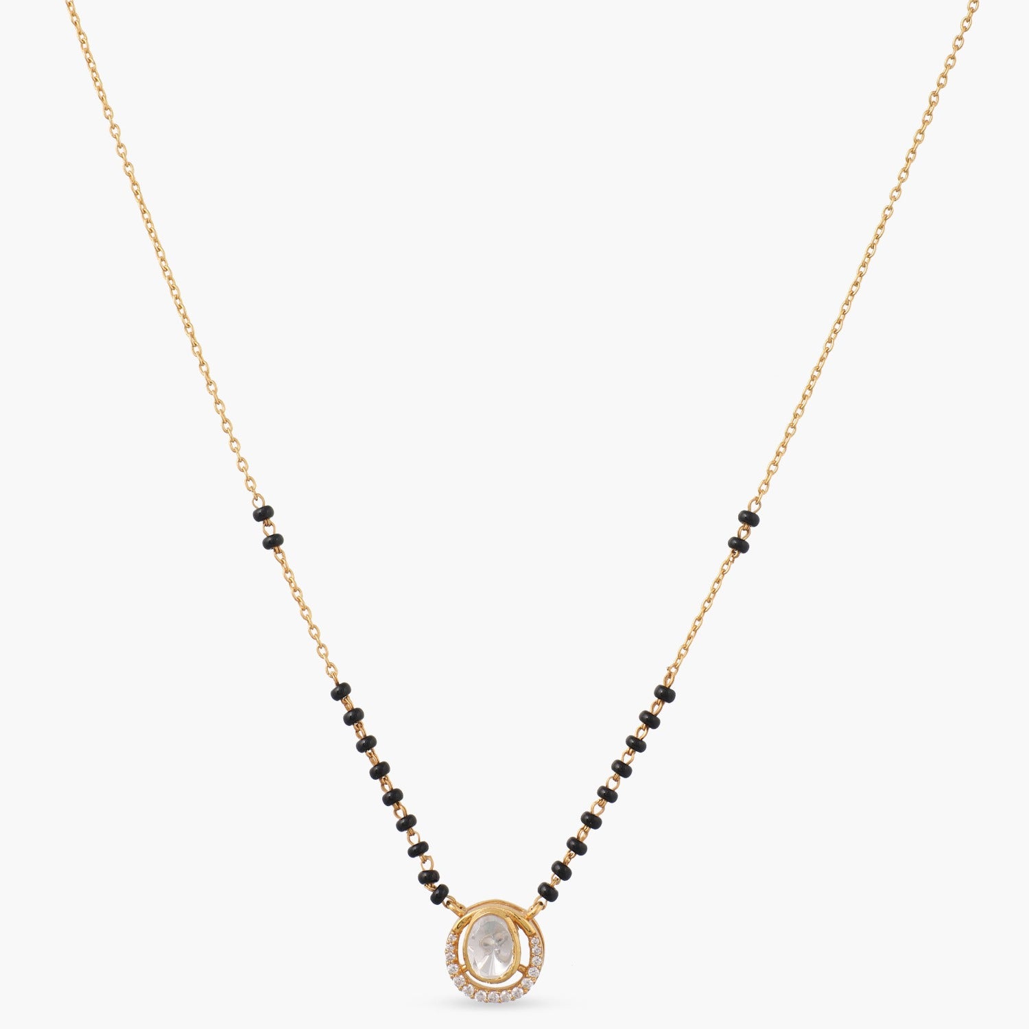 Serenity Moissanite 925 Silver Mangalsutra Necklace