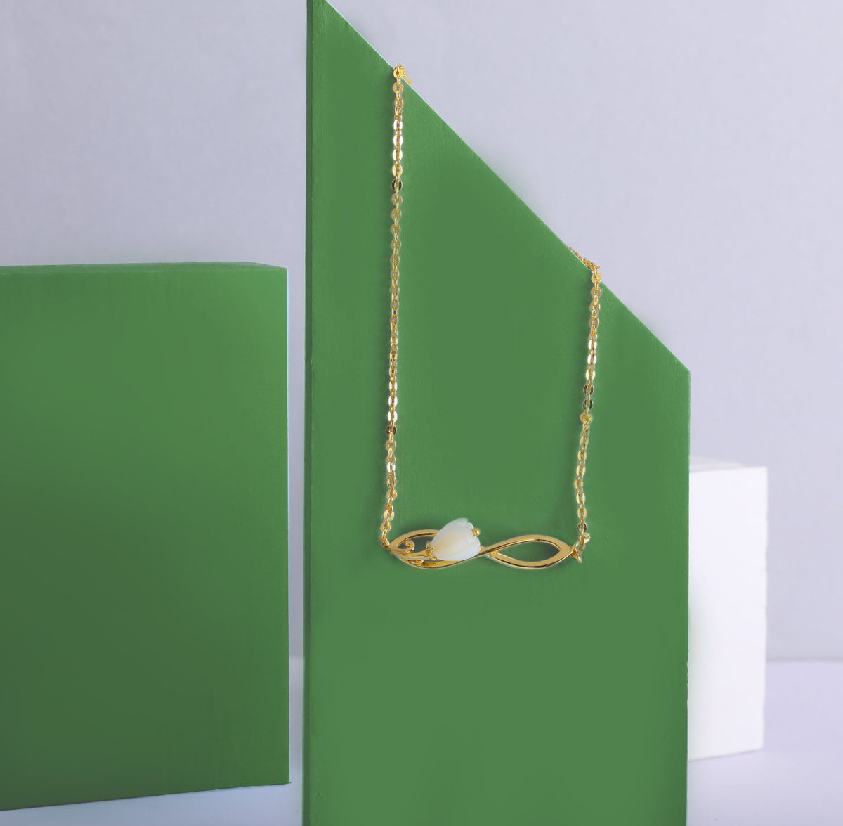 Tulip Infinity 925 Silver Pendant Necklace