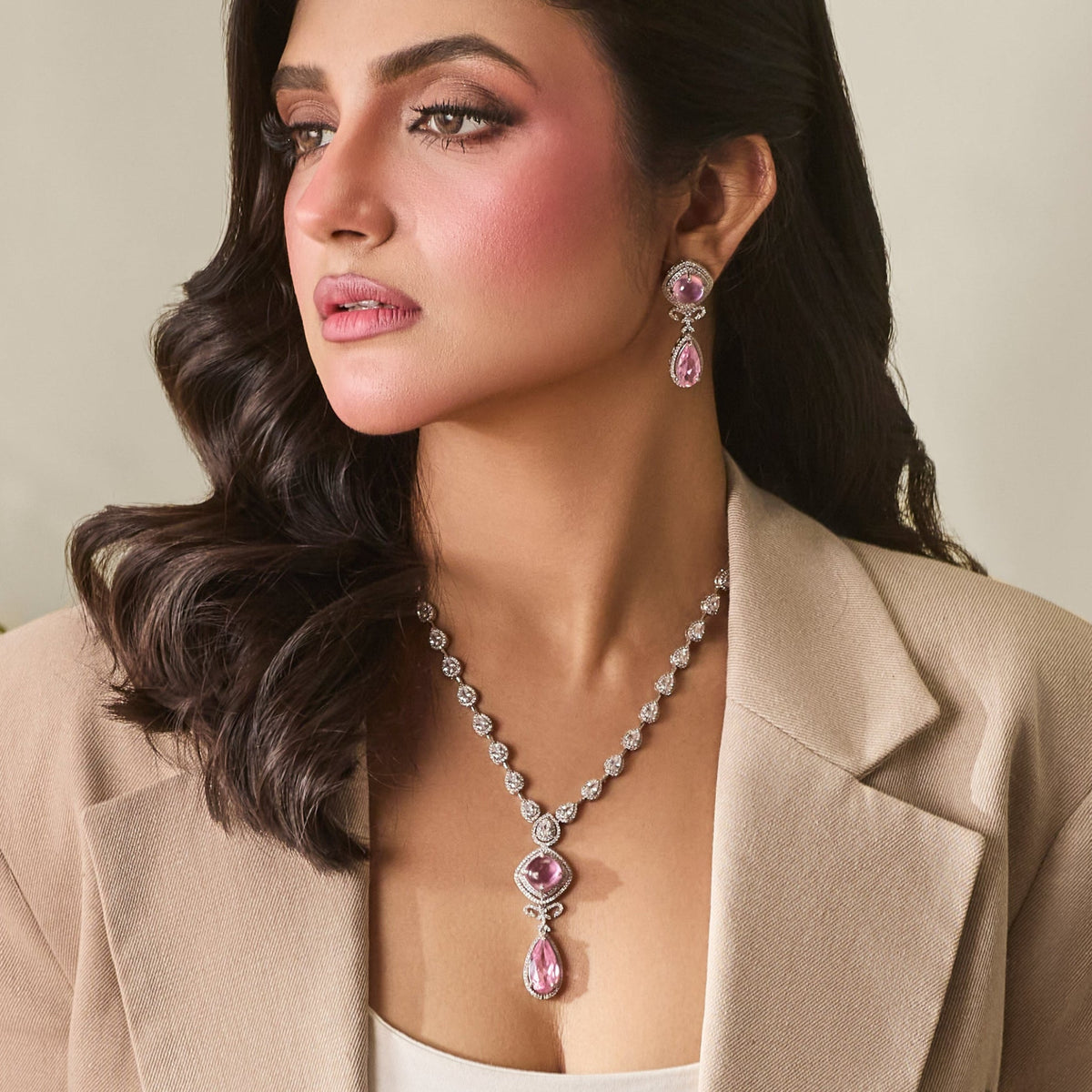 Avyra CZ Necklace Set