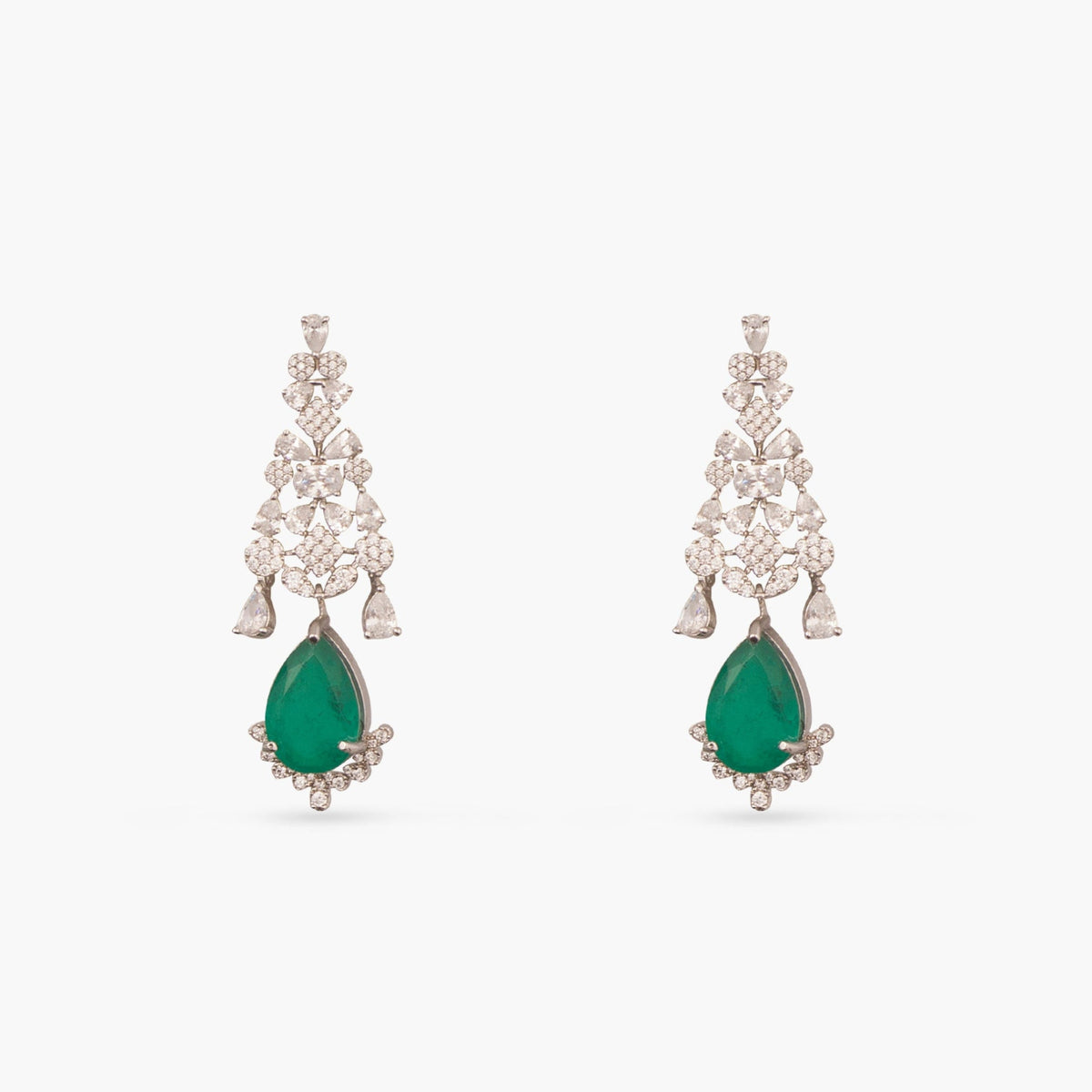 Ruhi Nakshatra CZ Green Choker Set