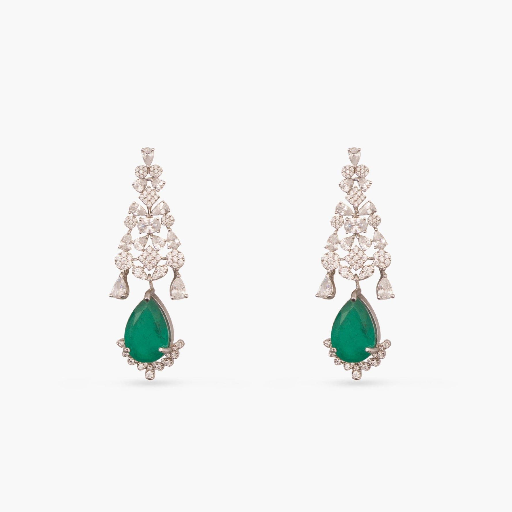 Ruhi Nakshatra CZ Green Choker Set