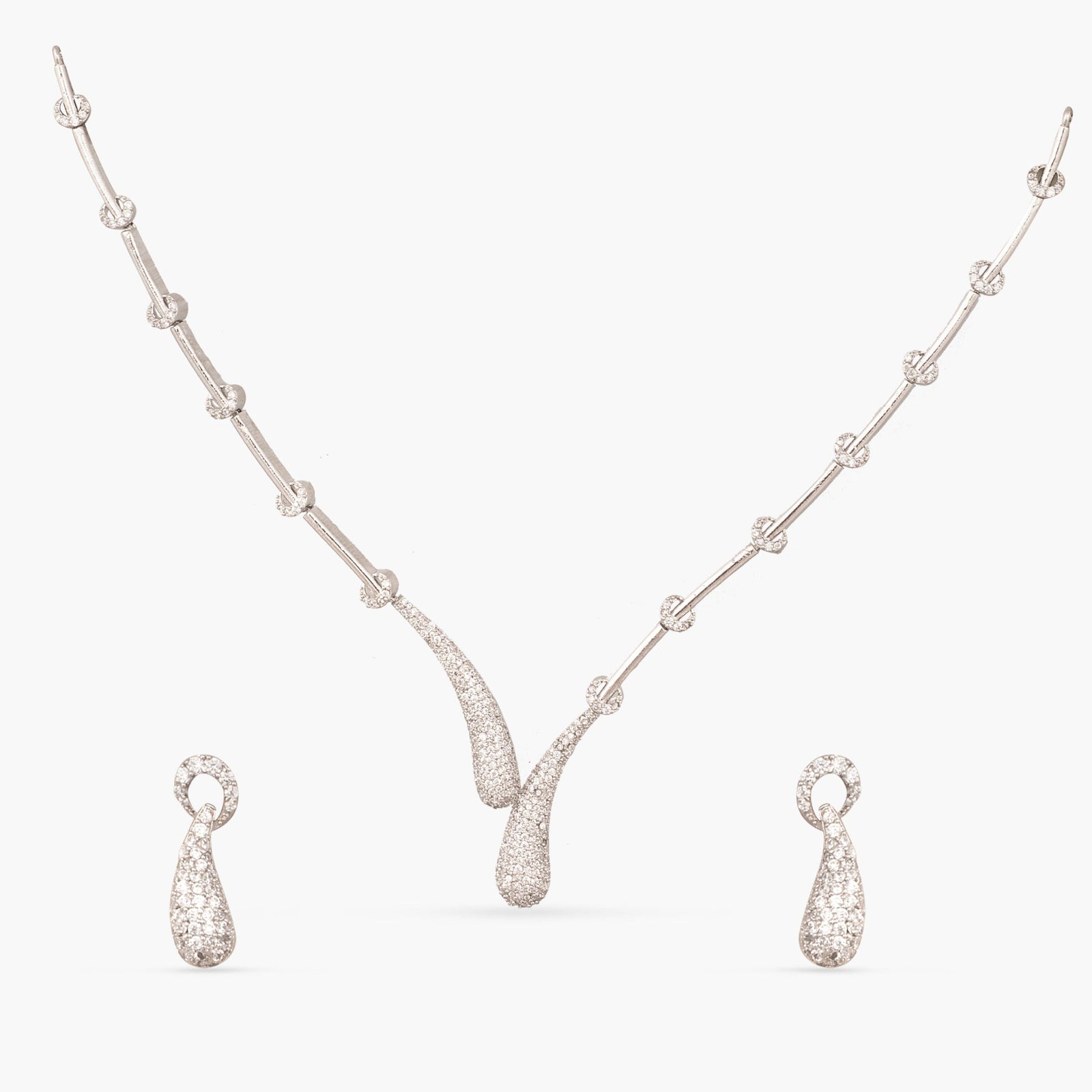 Twinkle CZ Necklace Set