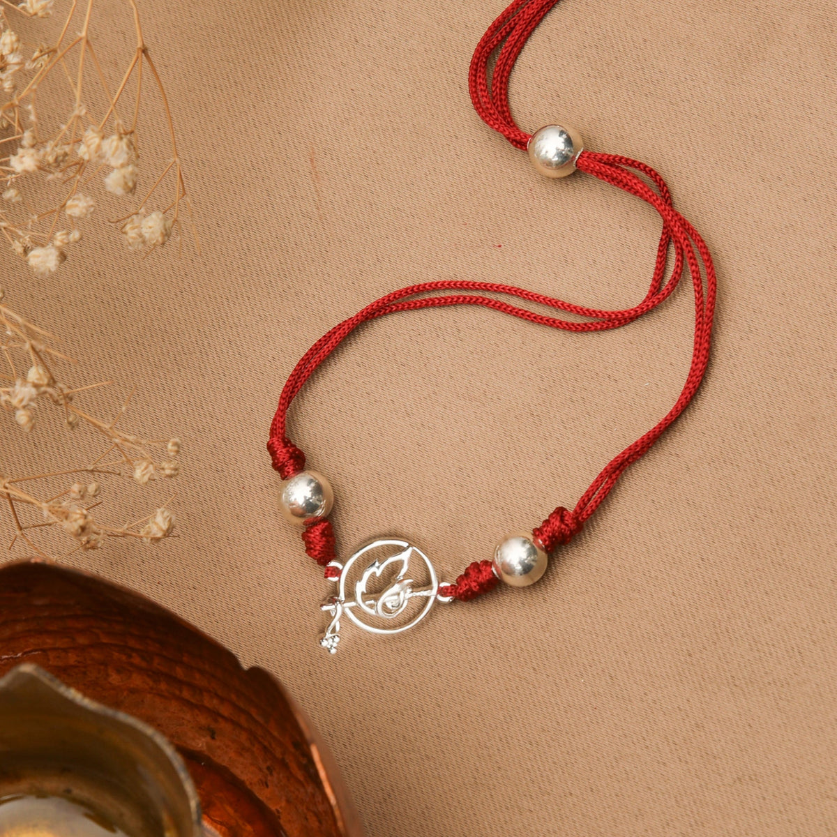Murlidhar Silver Rakhi