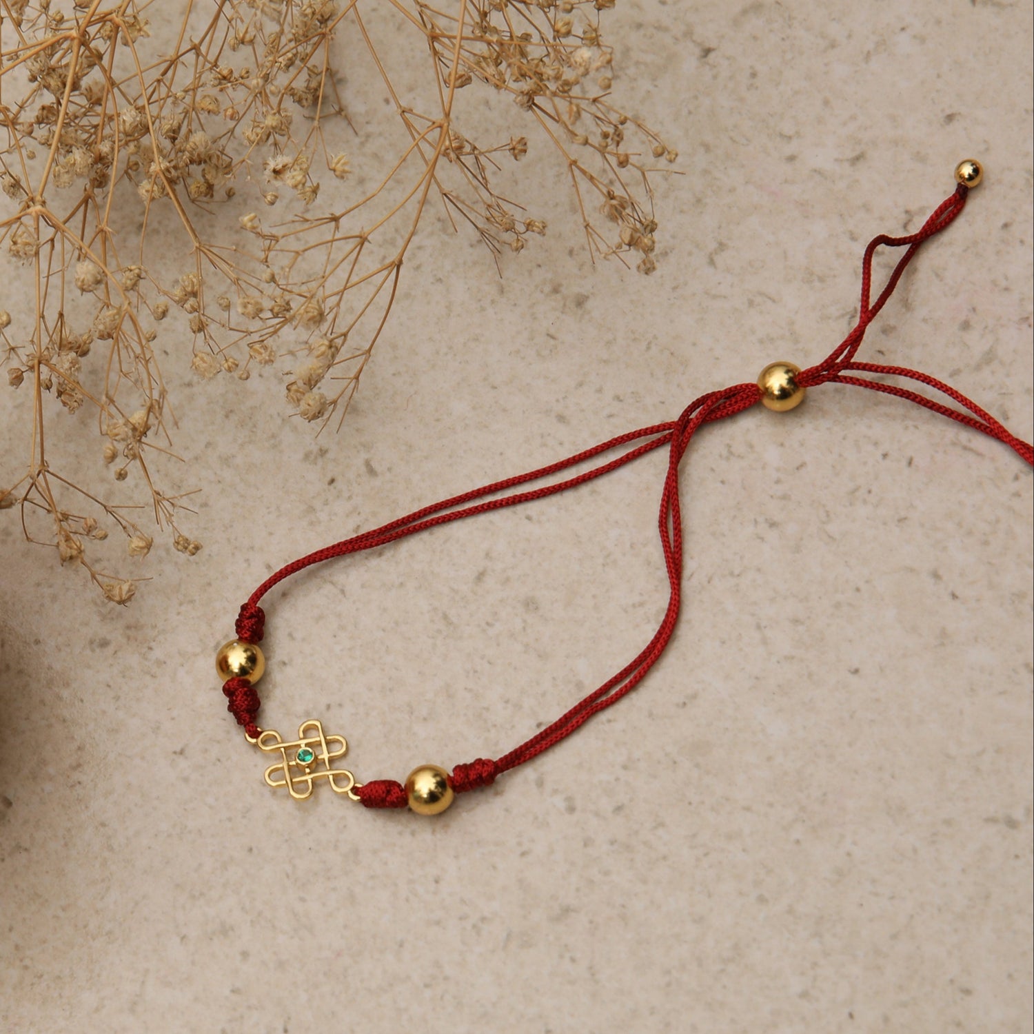 Mandala Gold Plated Silver Rakhi