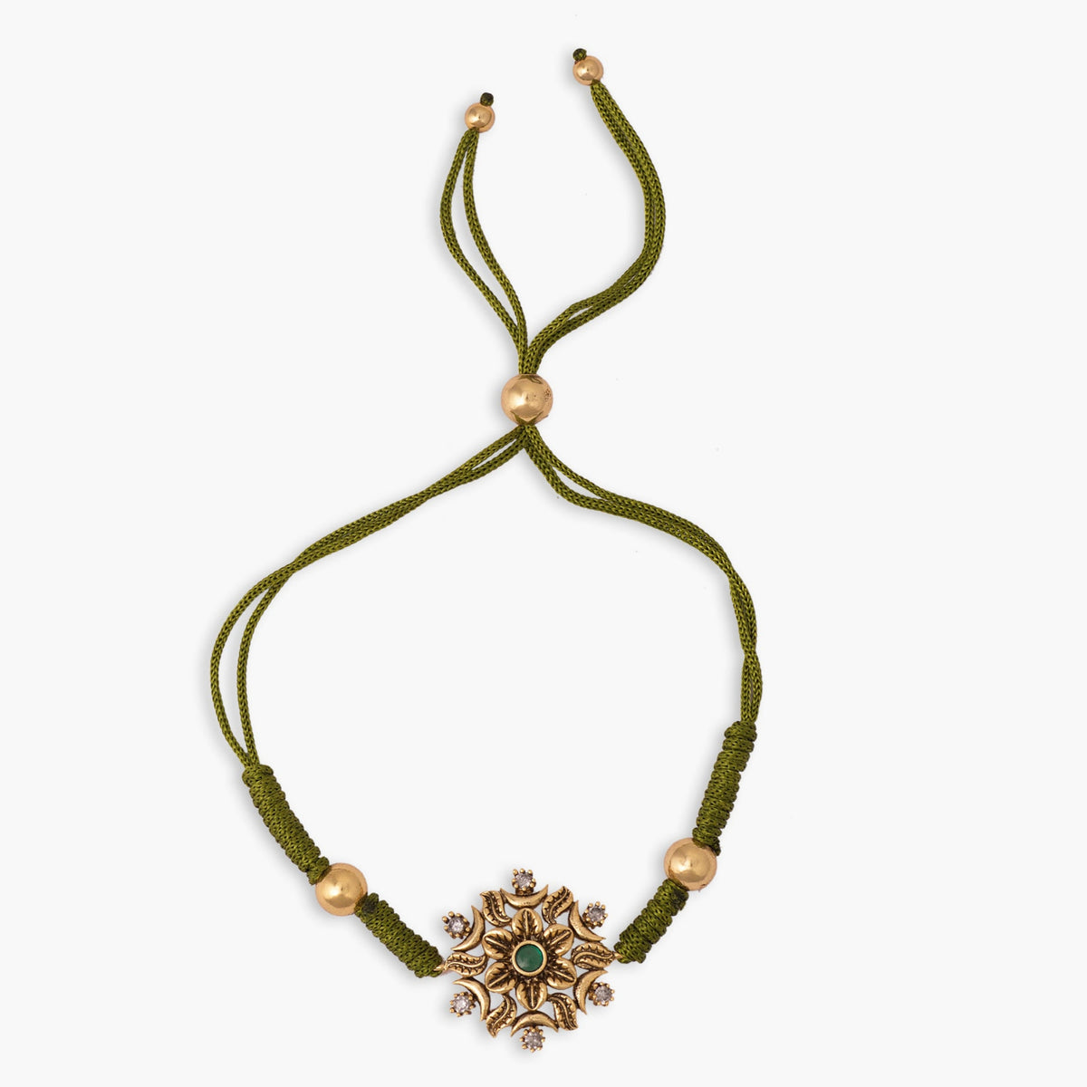 Aranya Floral Antique Rakhi