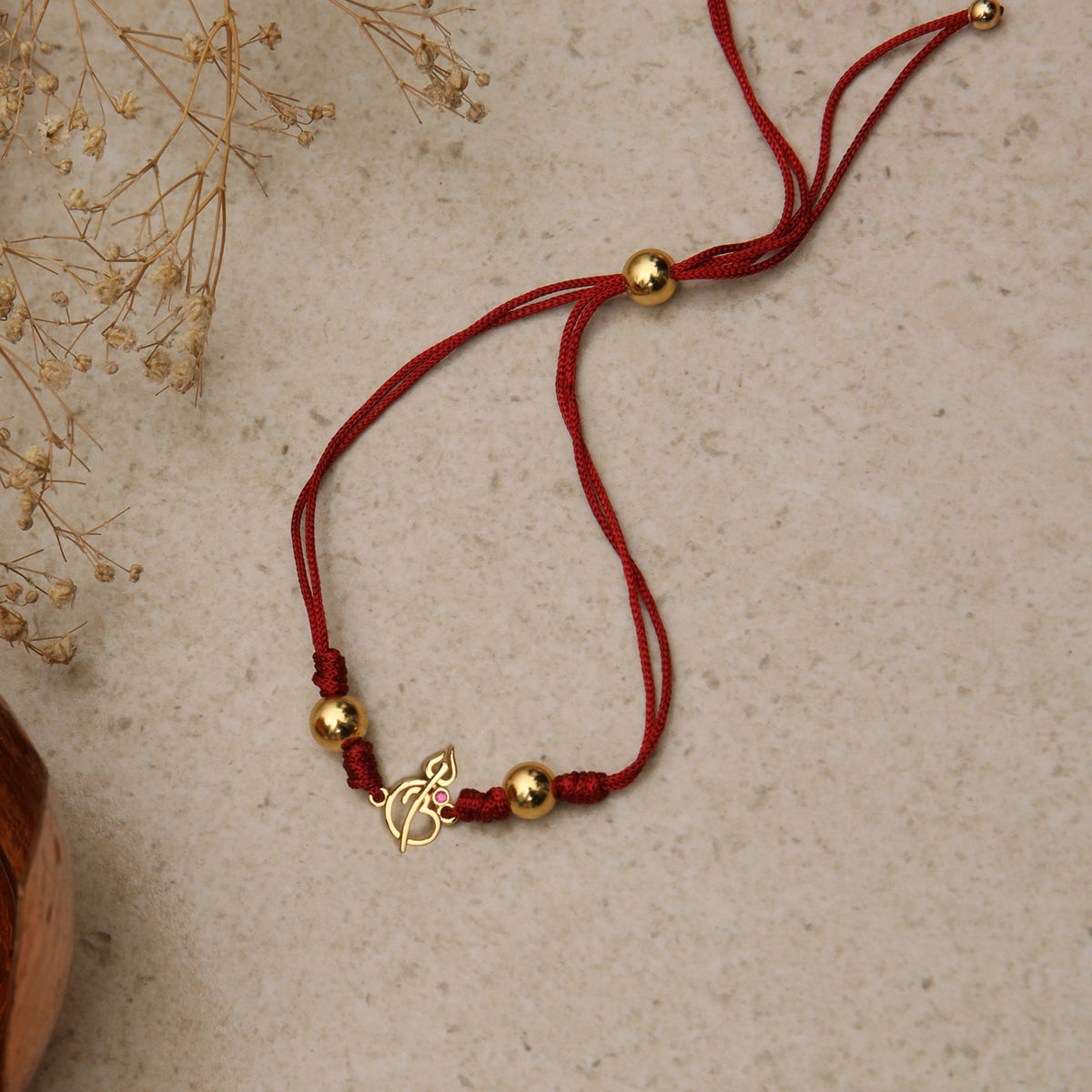 Sadashiv Gold Plated Silver Rakhi