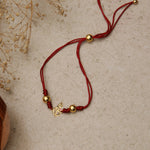 Sadashiv Gold Plated Silver Rakhi