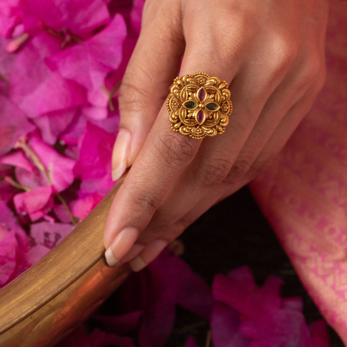 Sharini Antique Finger Ring