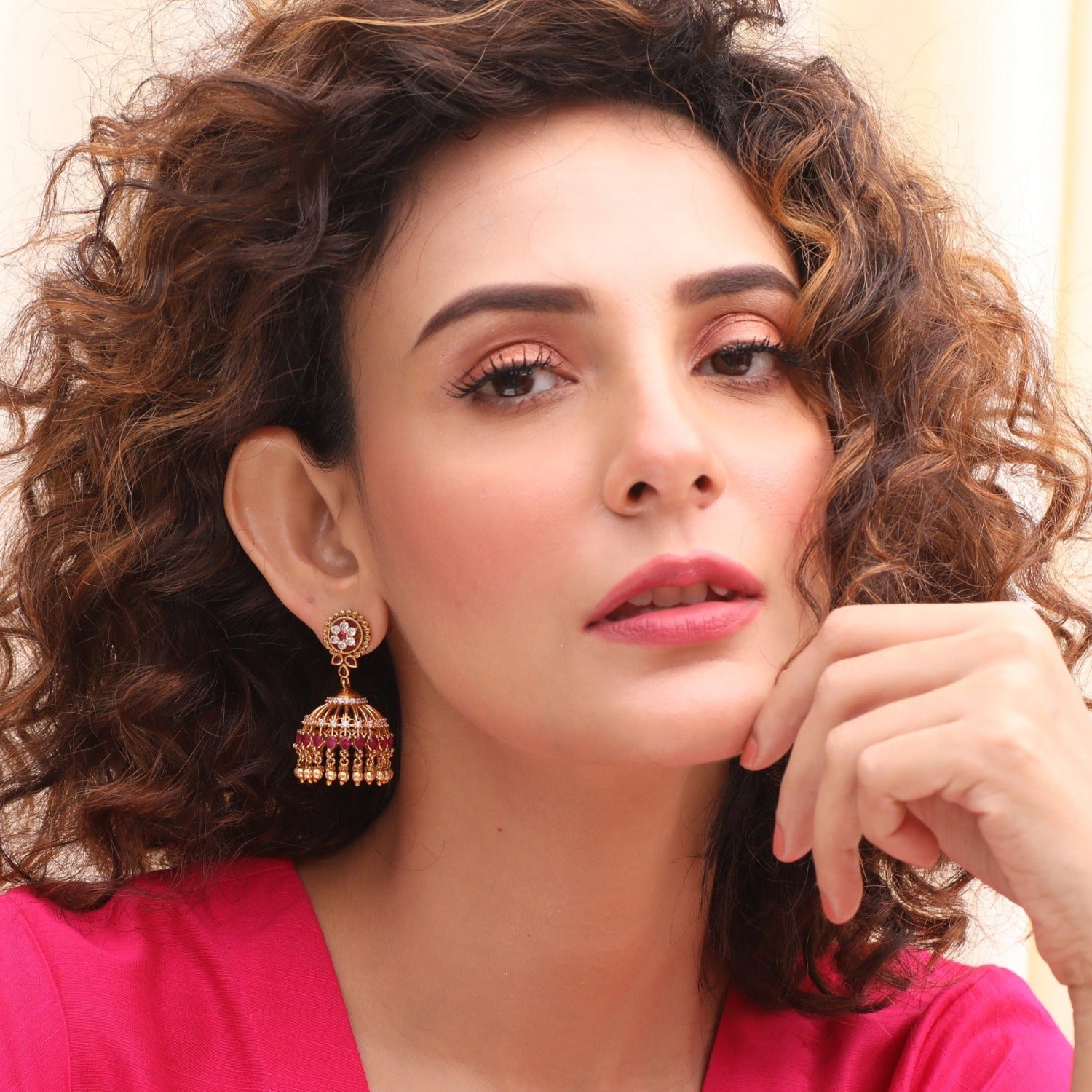 Mahi Antique Jhumka Earrings