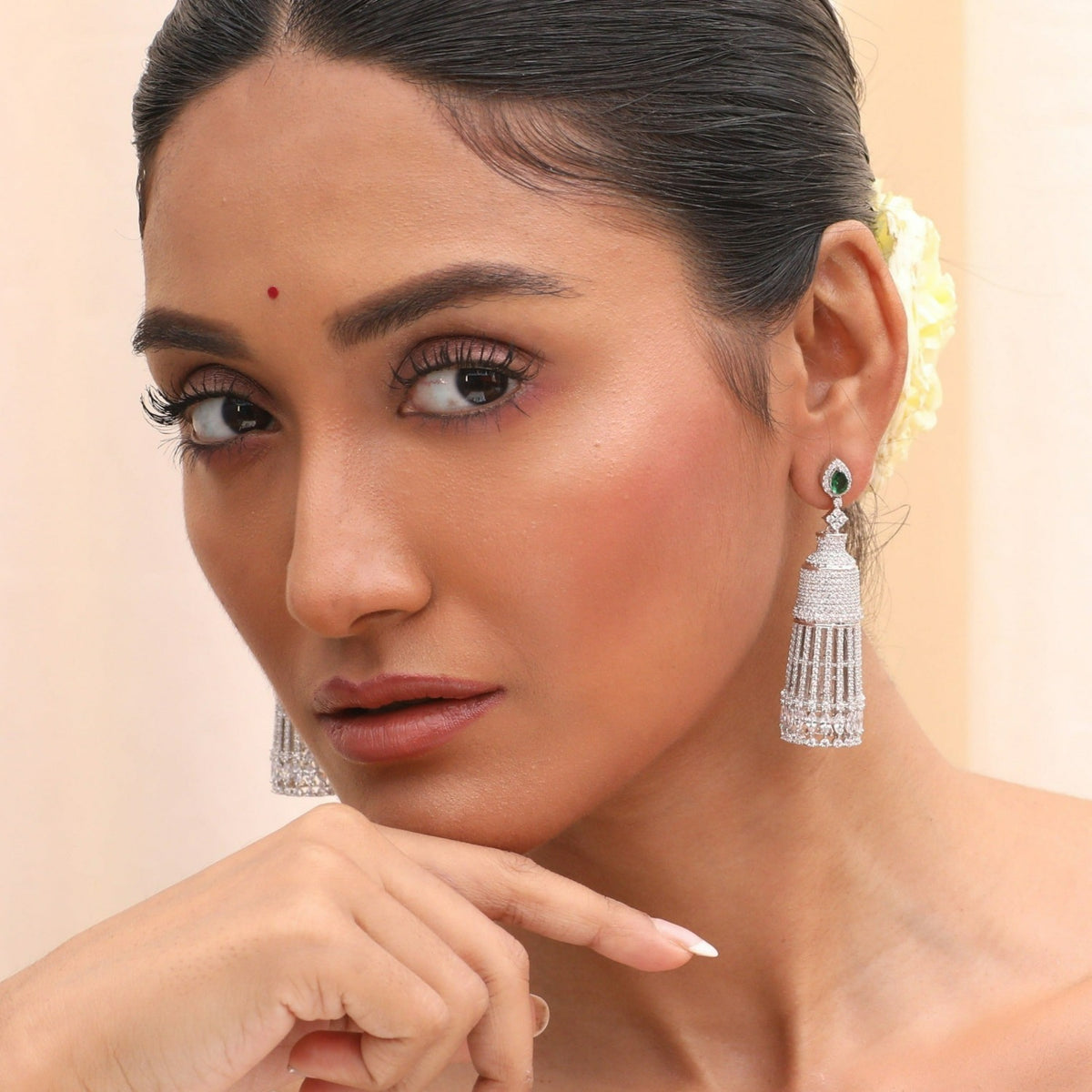 Aishani Nakshatra CZ Earrings