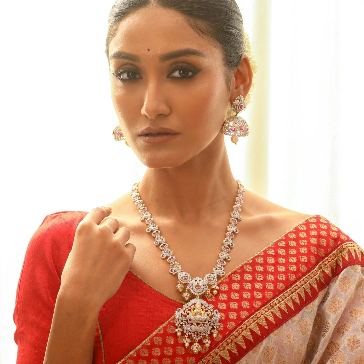 Beena Nakshatra CZ Necklace Set