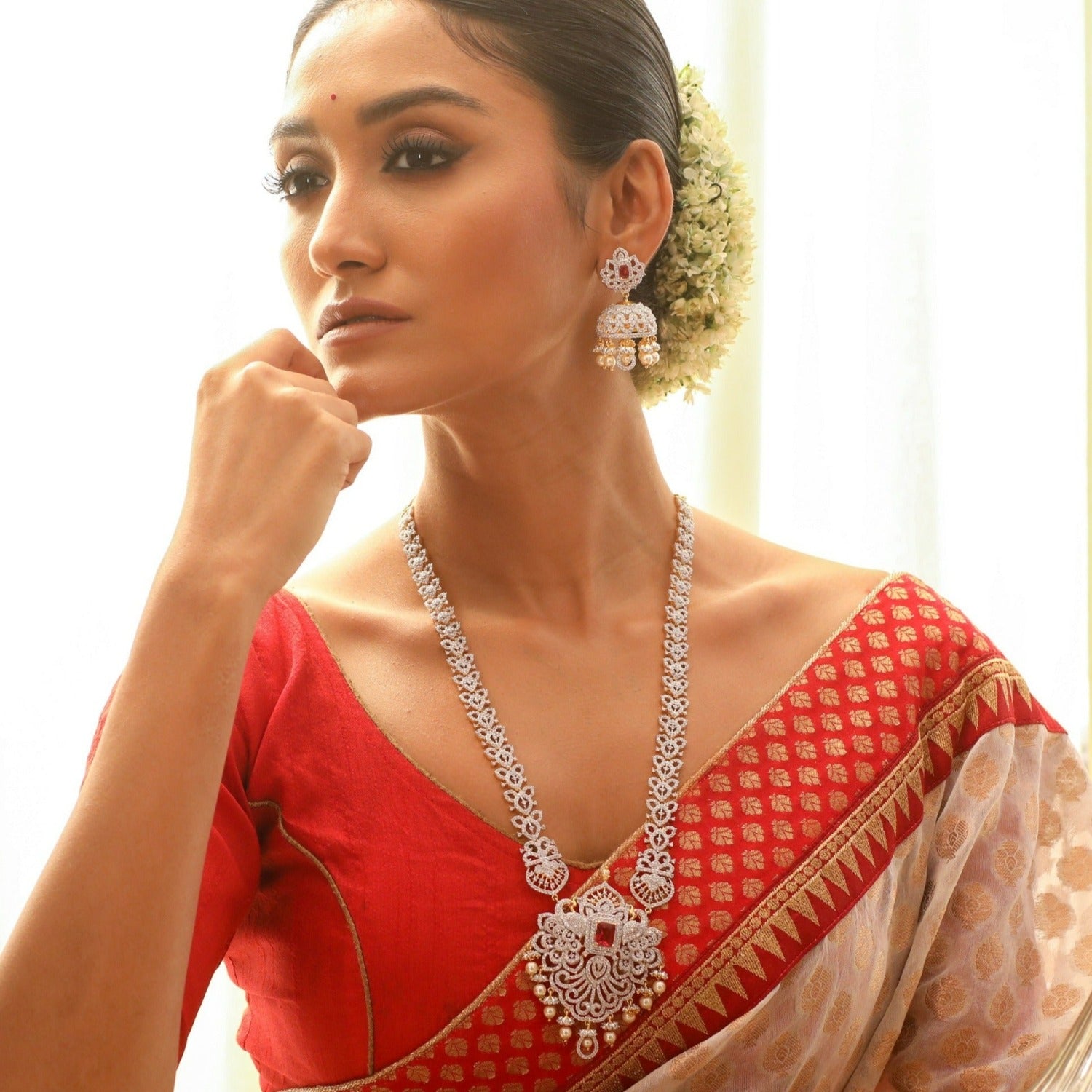 Anchita Nakshatra CZ Necklace Set