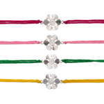 Pushp Silver Rakhi