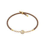 Om Kiran Gold Plated Silver Rakhi