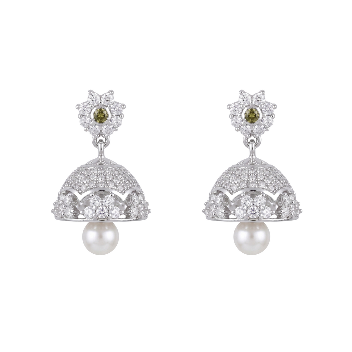 Rhea CZ Jhumka Earrings