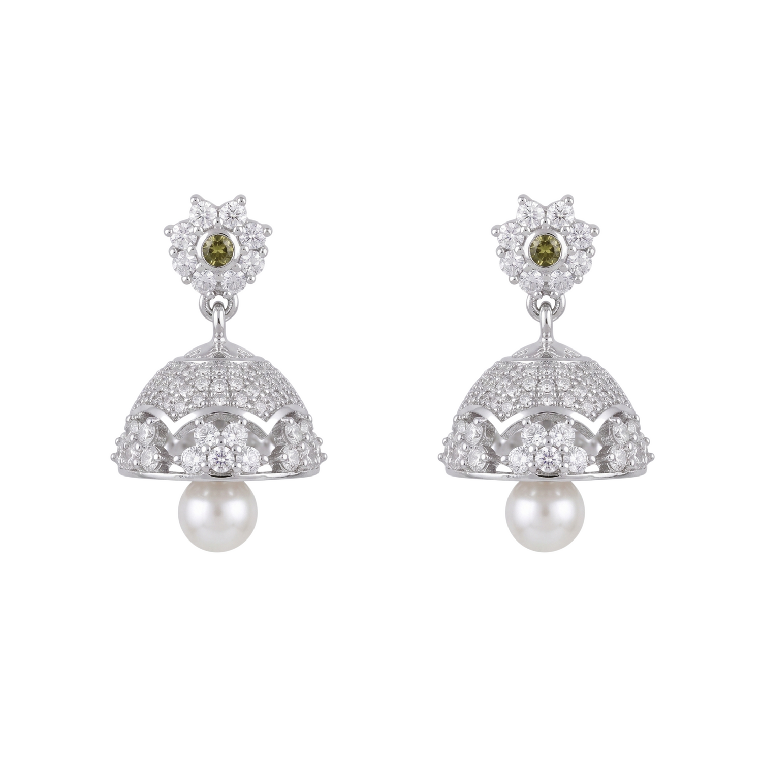 Rhea CZ Jhumka Earrings