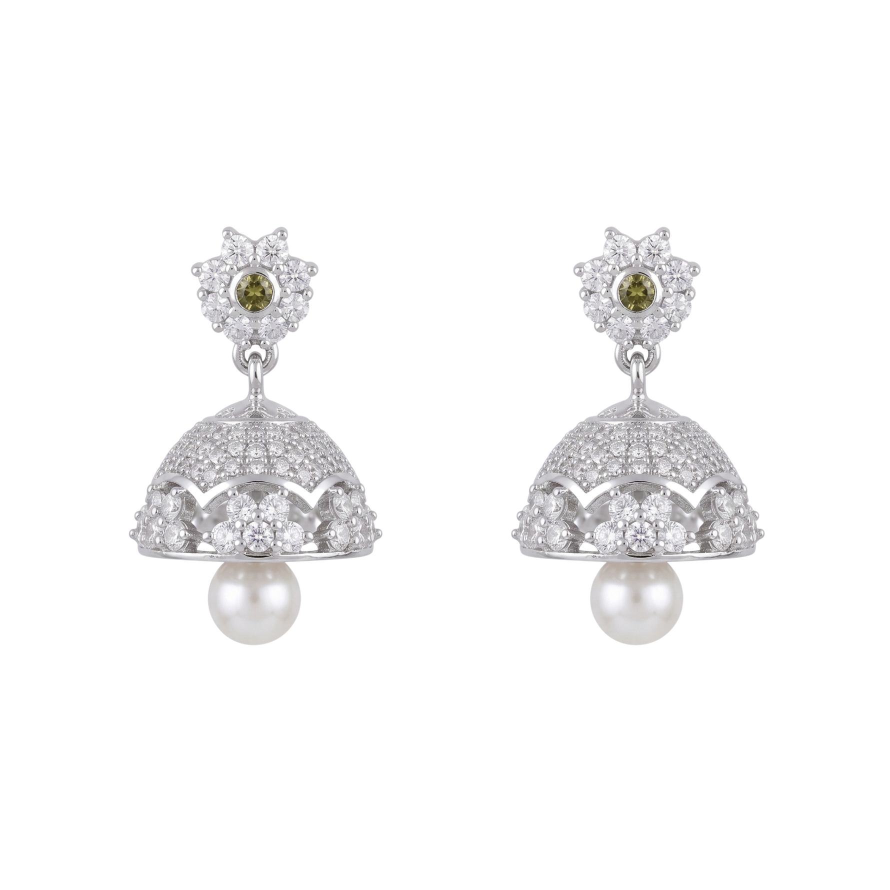 Rhea CZ Jhumka Earrings